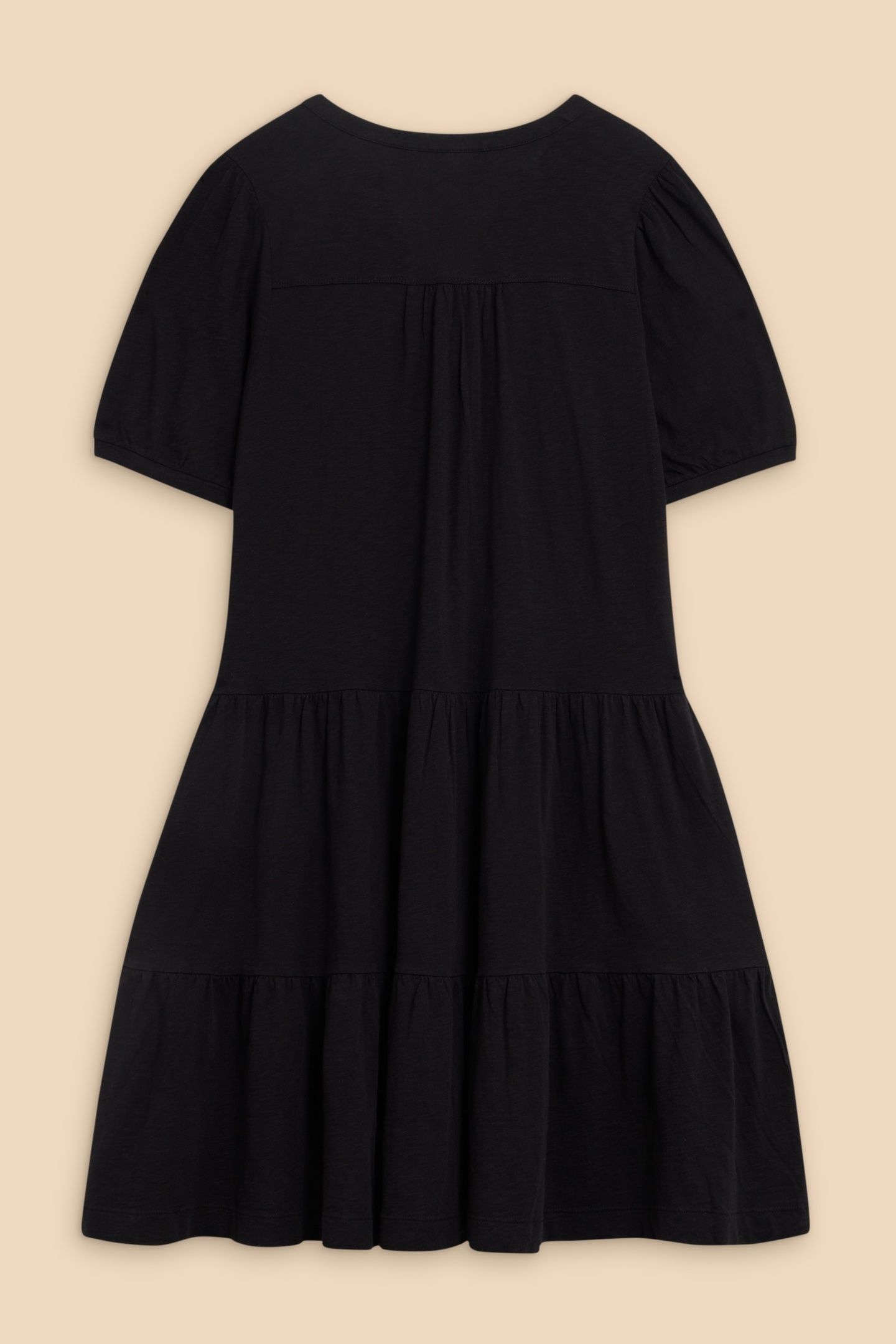 CLARA COTTON JERSEY DRESS PURE BLK 4