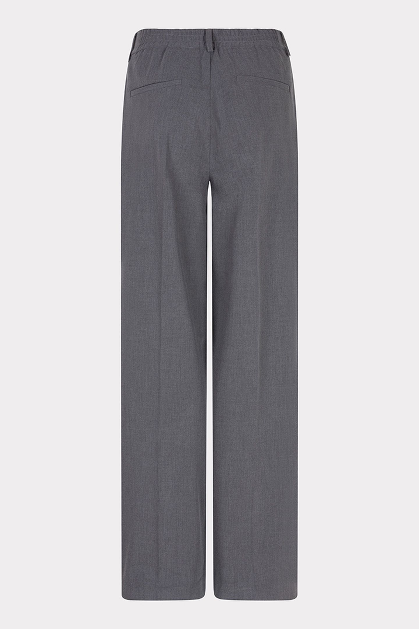 TROUSERS WIDE LEG ELASTIC MELANGE GREY MELANGE 6
