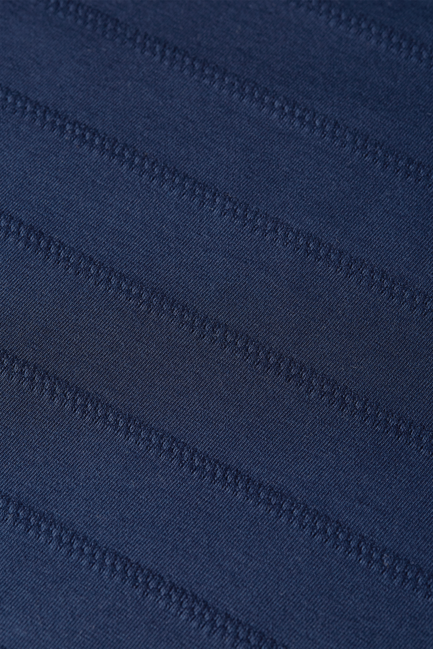 STRUCTURED JACQUARD RELAXED-FIT T-SHIRT NAVY 3