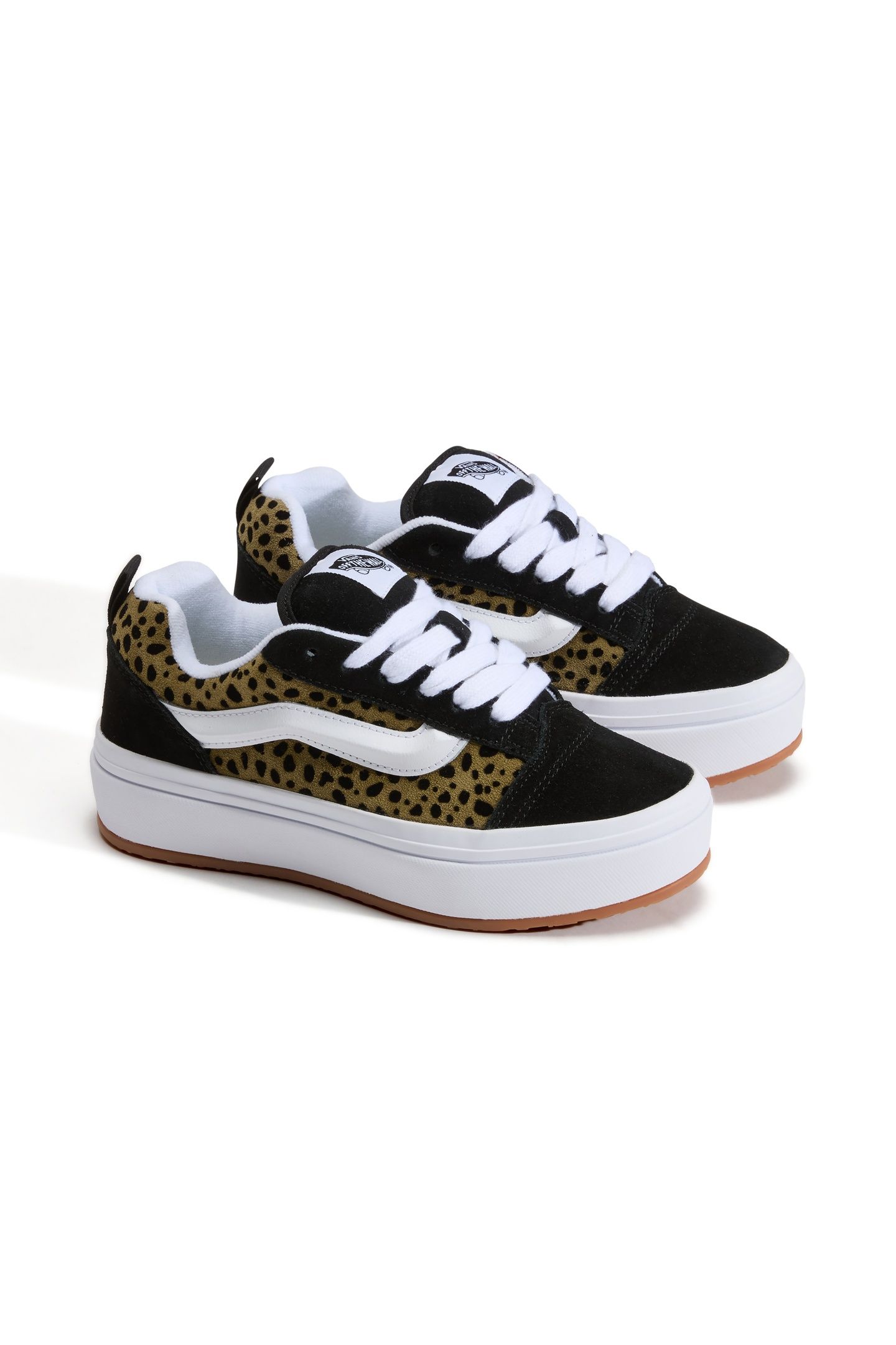 UNISEX KNU SKOOL PLATFORM LIGHT SPOTTED OLIVE BROWN/BLACK 3