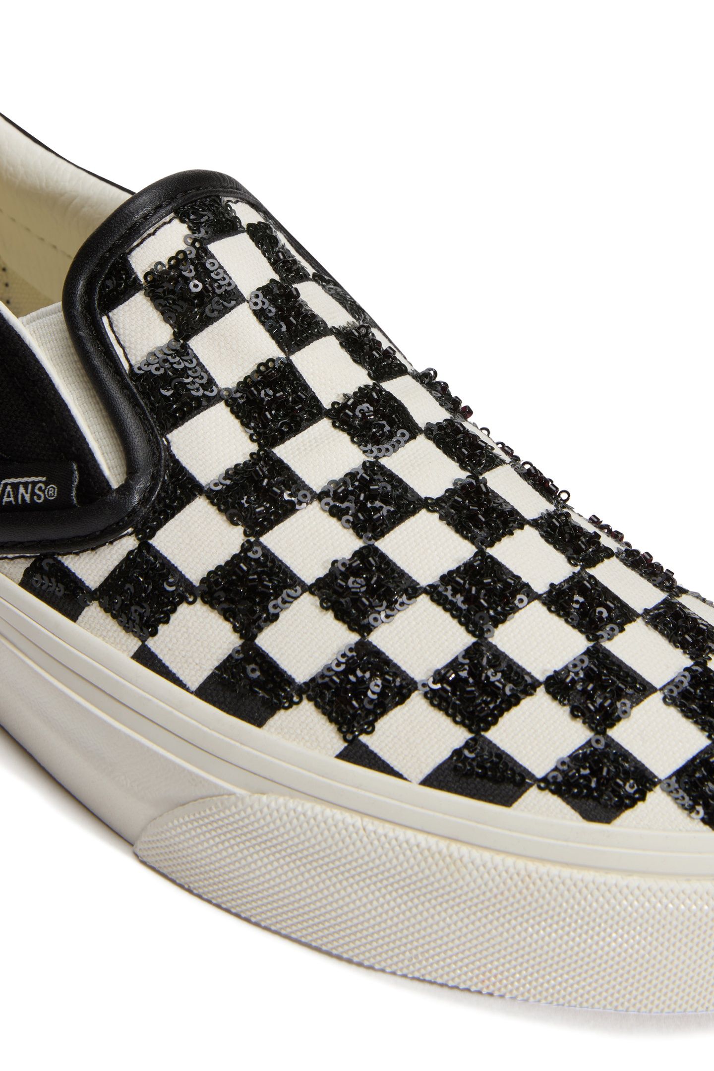 UNISEX CLASSIC SLIP-ON BEADED CHECKERBOARD 7
