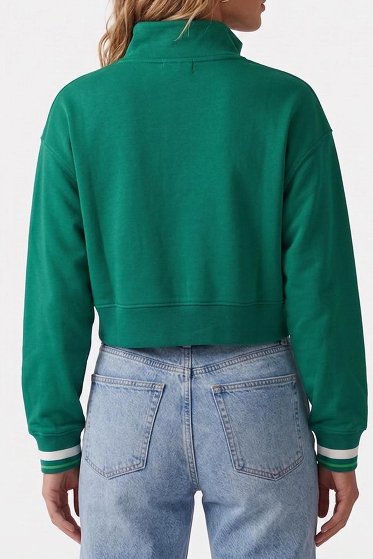 1/4 ZIP SWEATER TURF 2