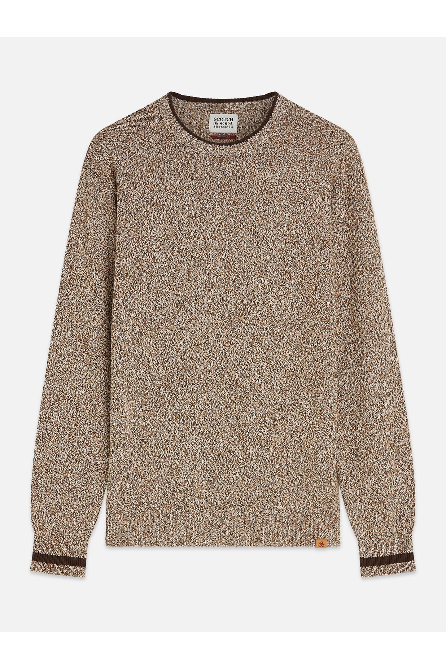 MELANGE REGULARFIT PULLOVER MEDIUM BEIGE 1