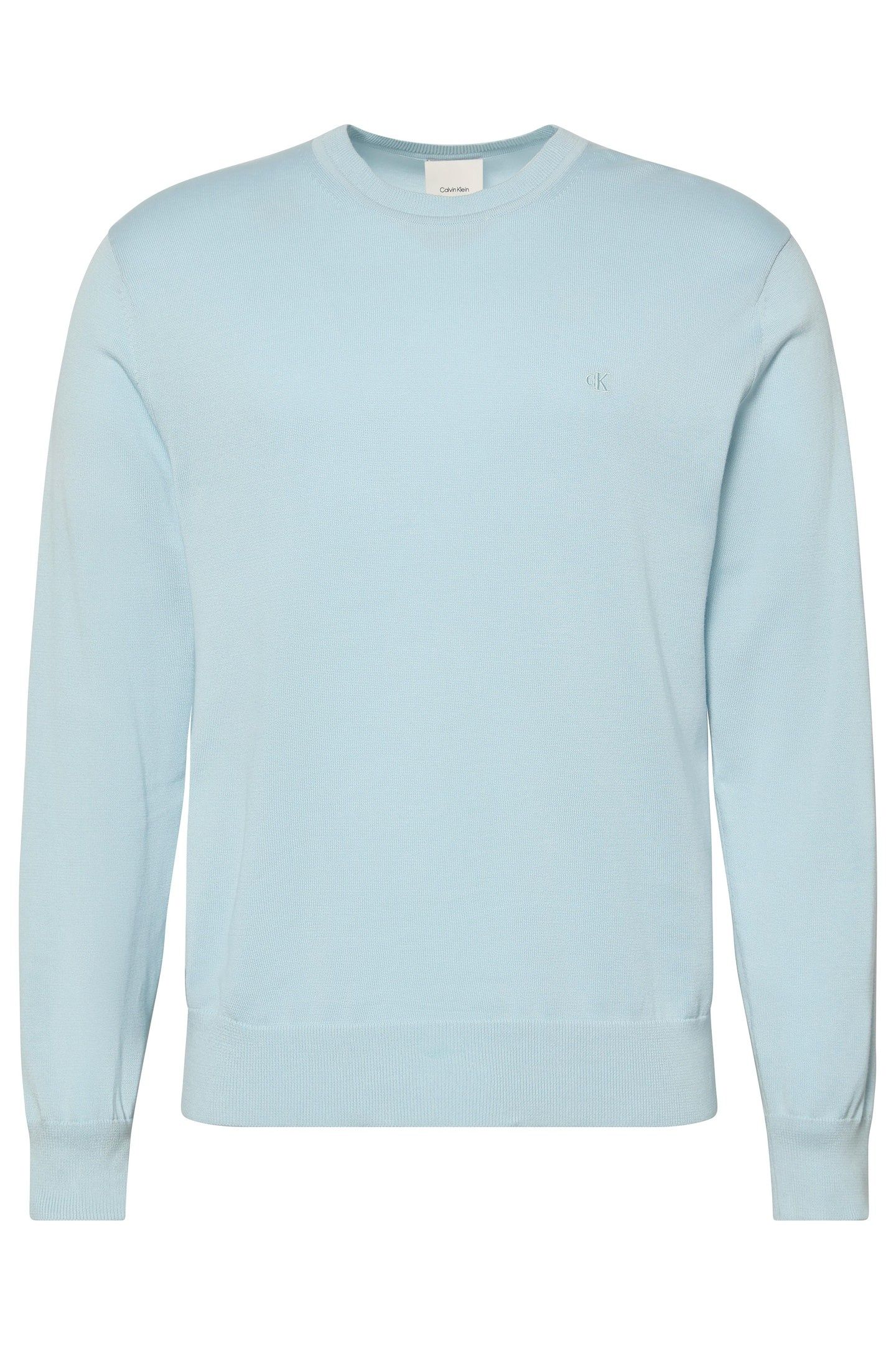 LS SUPIMA COTTON CREW WINTER SKY 1