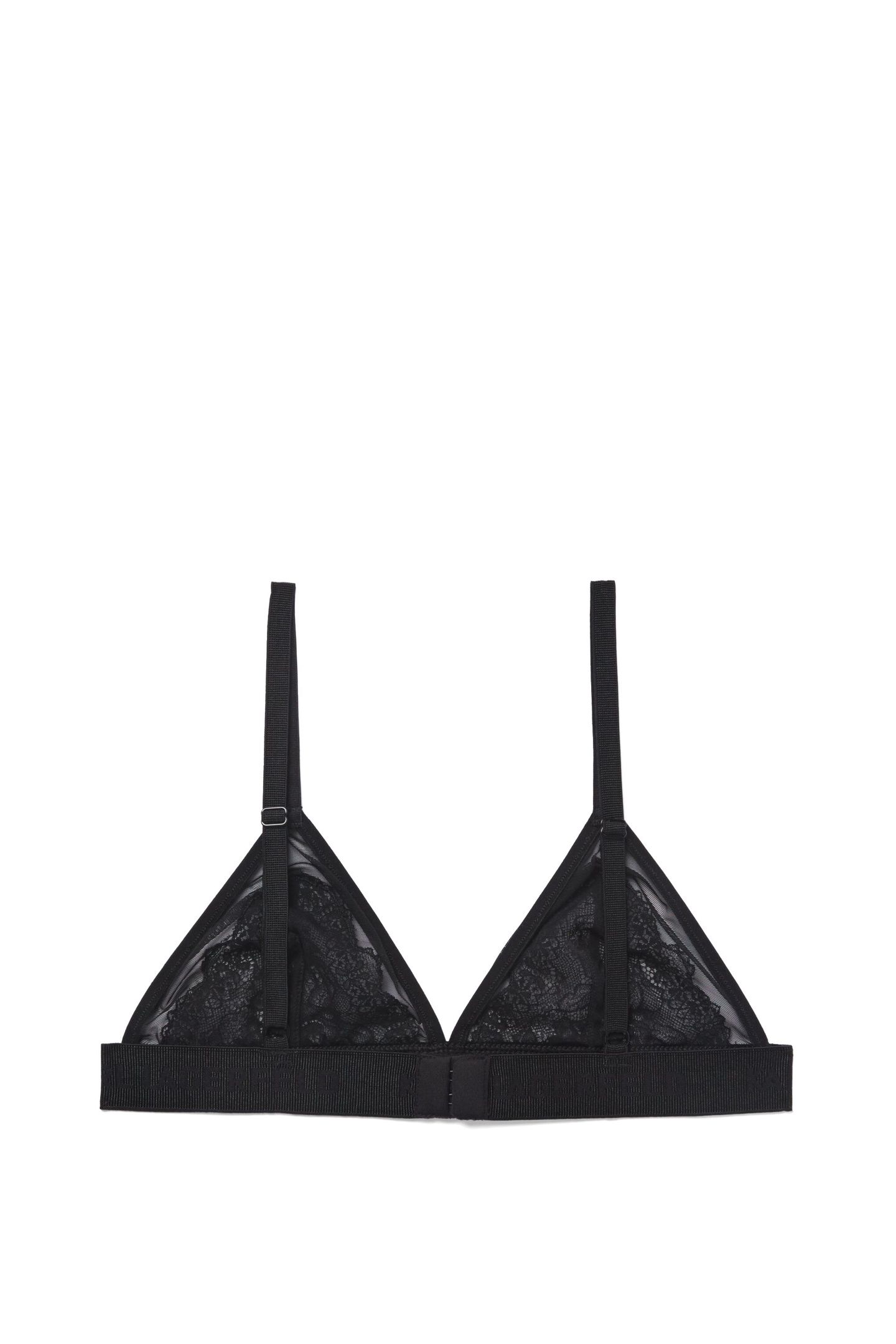 LACE TRIANGLE BRA BLACK 6