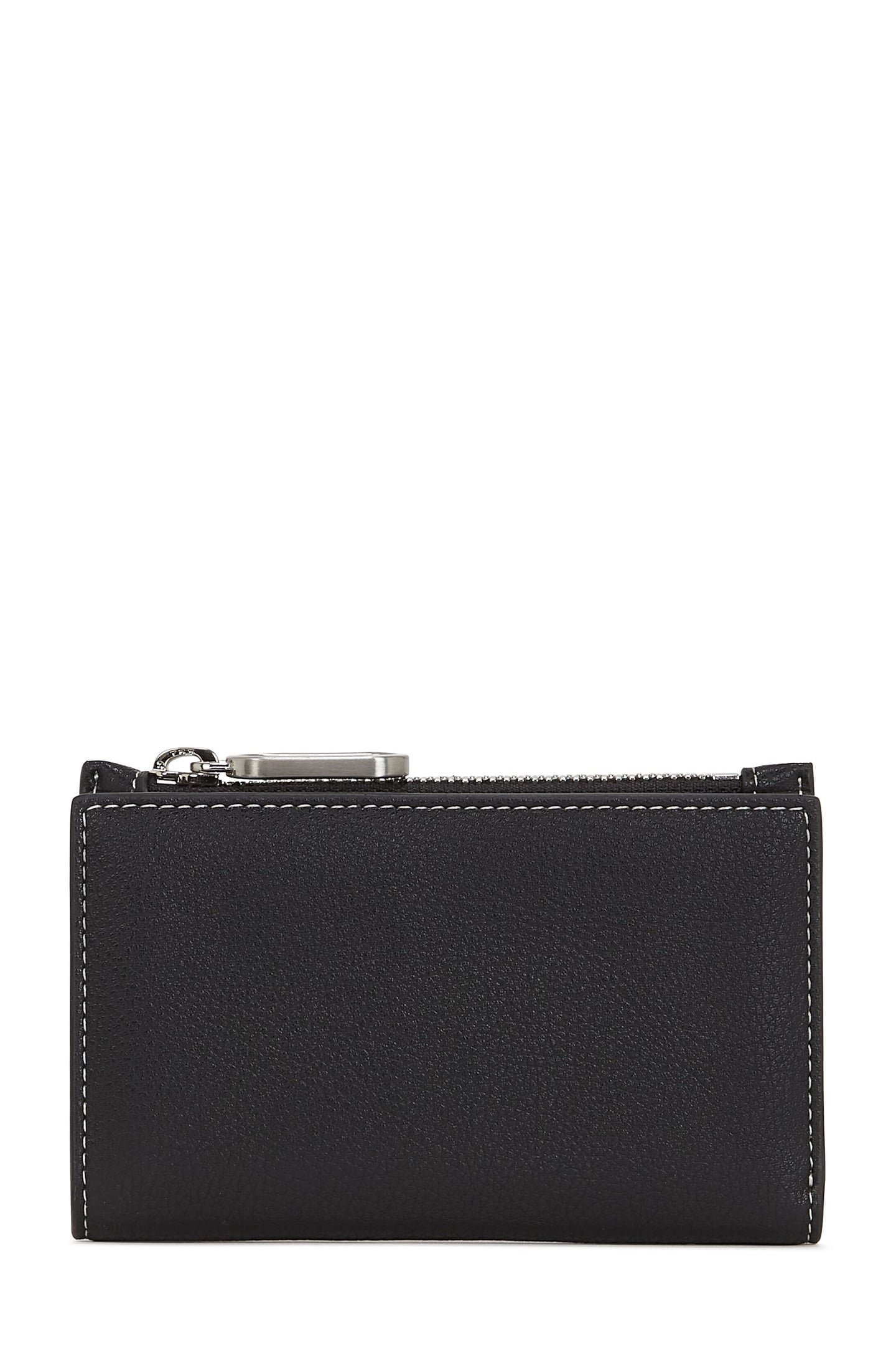 KLJ METAL LOGO BIFOLD W/ZIP BLACK 2