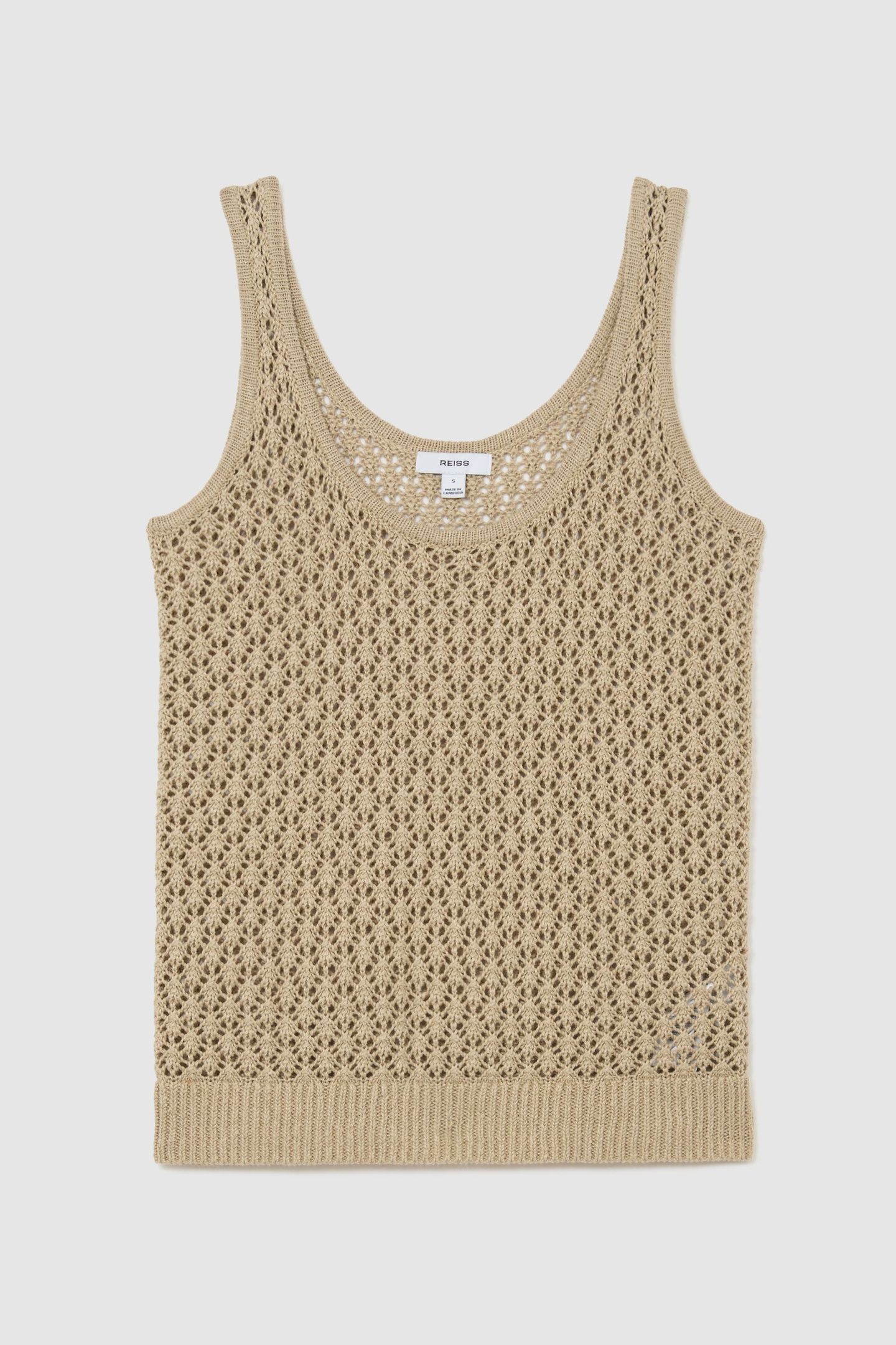 OPEN STITCH VEST NEUTRAL 4