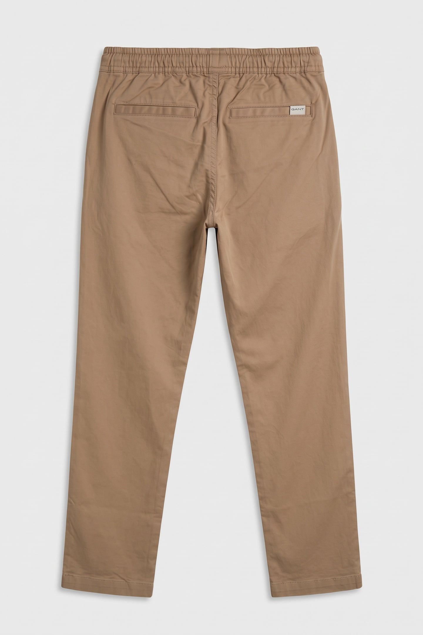 TEEN BOYS GANT CHINO DRAWSTRING TROUSER DARK KHAKI 3