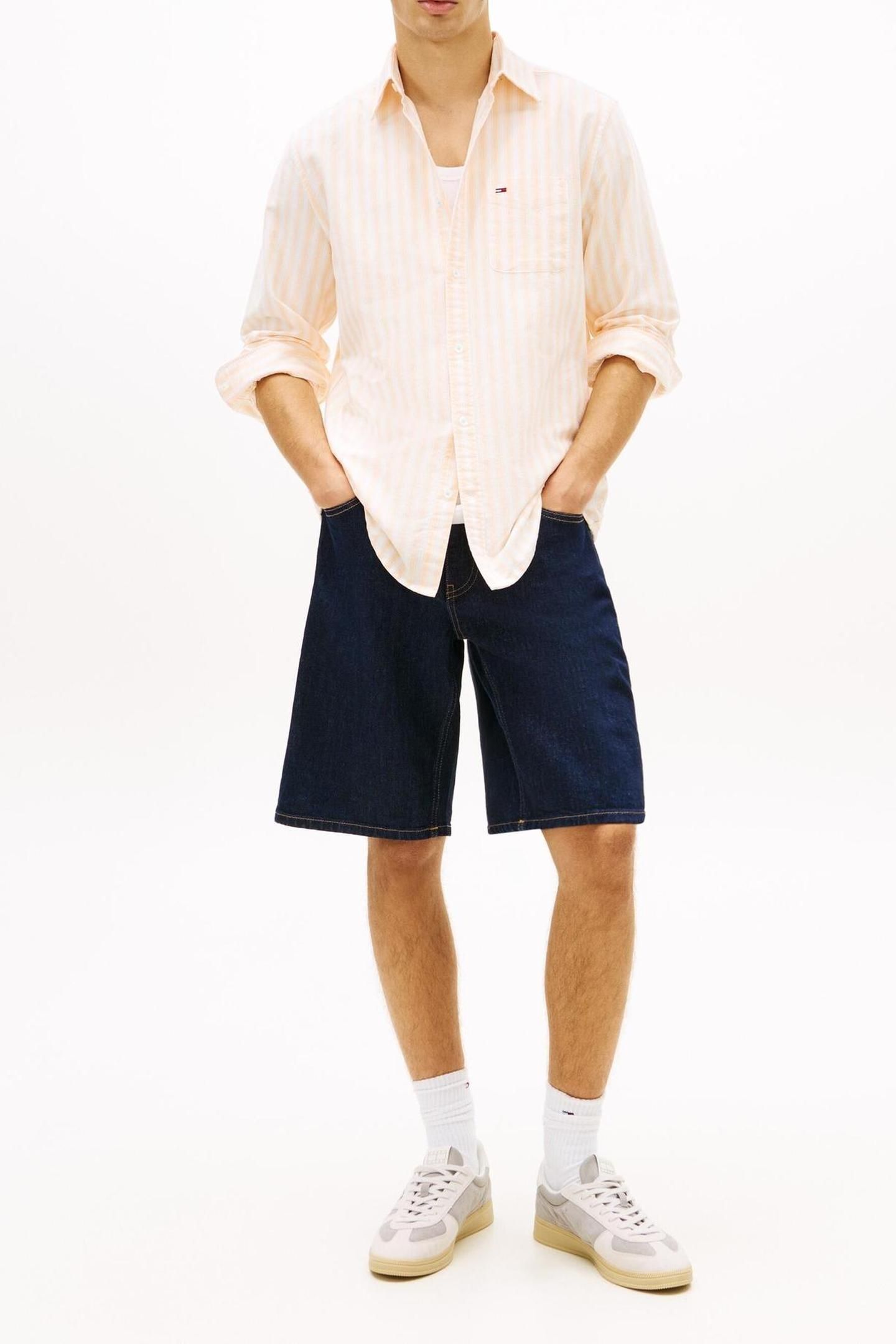TJM REG STRIPE OXFORD FADED SUN KISS STRIPE 2