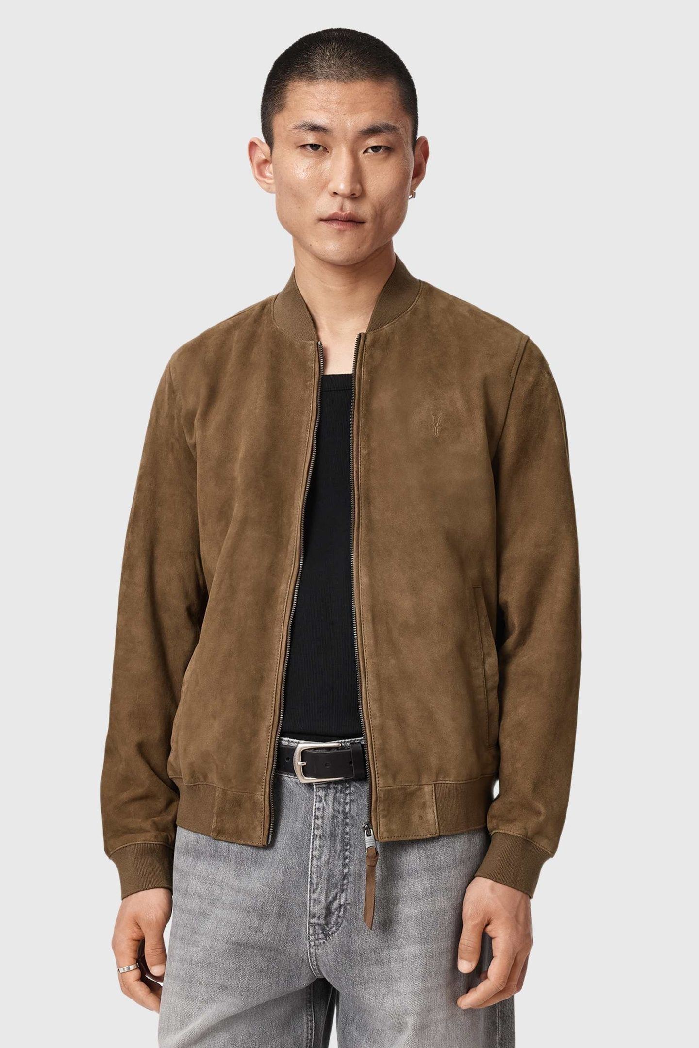 MORTEN SUEDE BOMBER KAROO BROWN 6