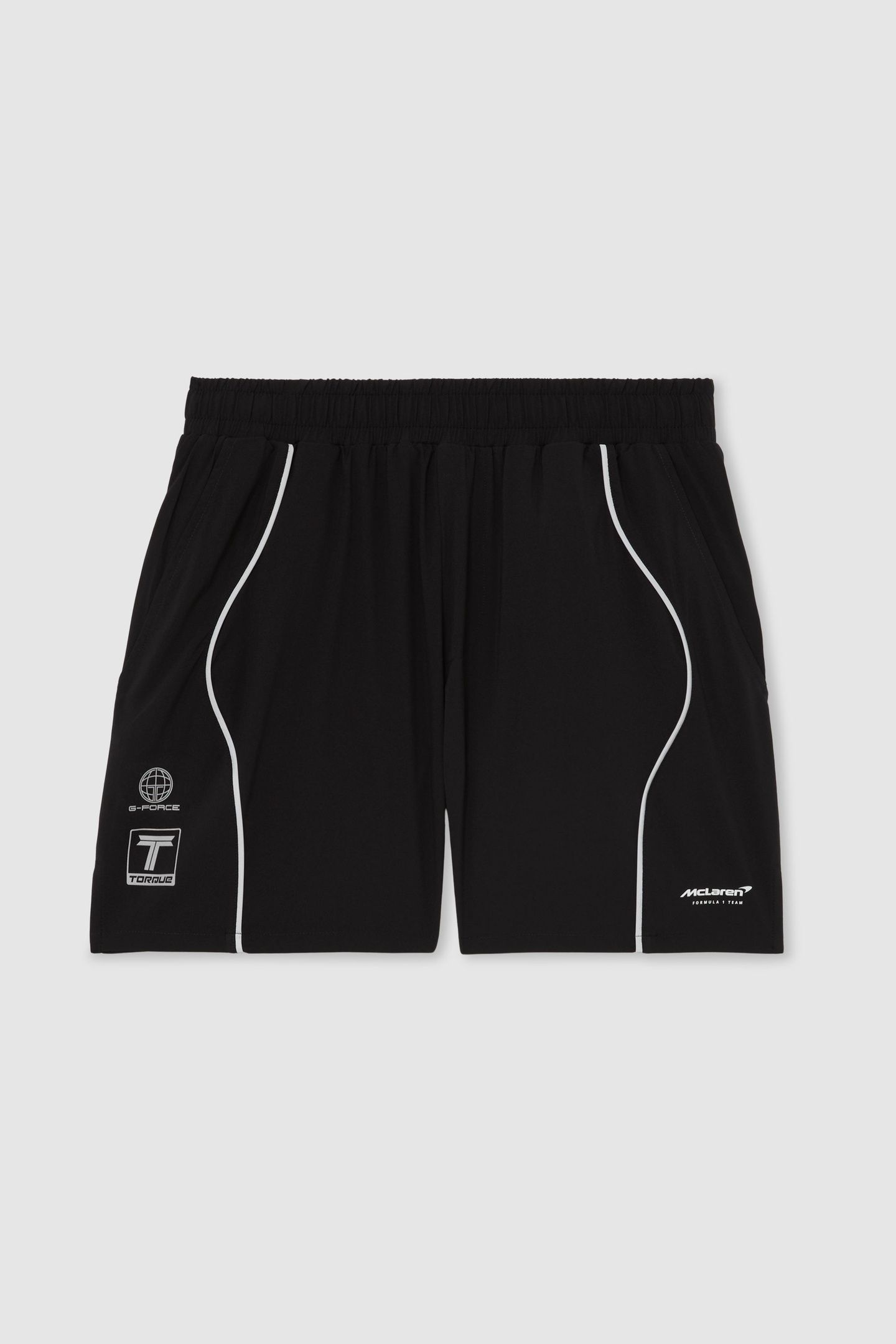 PRINTED TRACK SHORTS BLACK 4