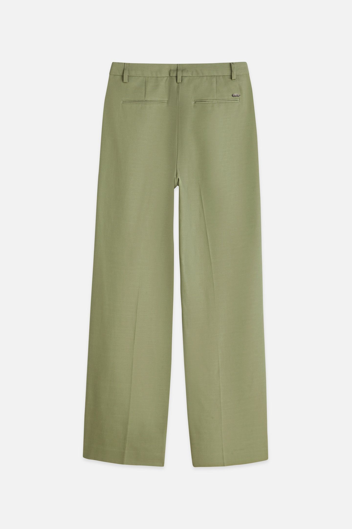 EDIE - HIGH RISE WIDE LEG PANTS OIL GREEN 5