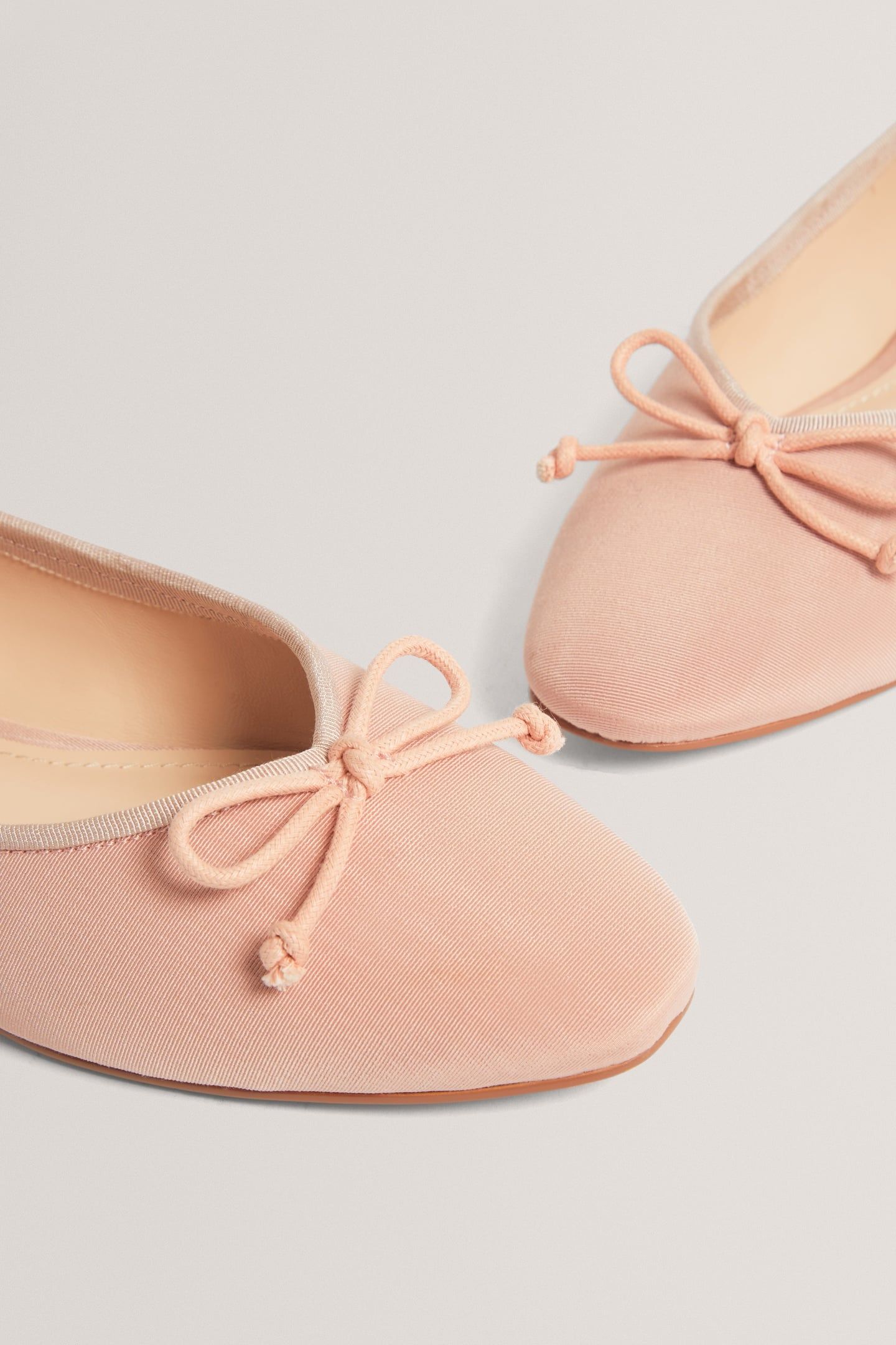 SATIN BALLET FLAT PINK 4