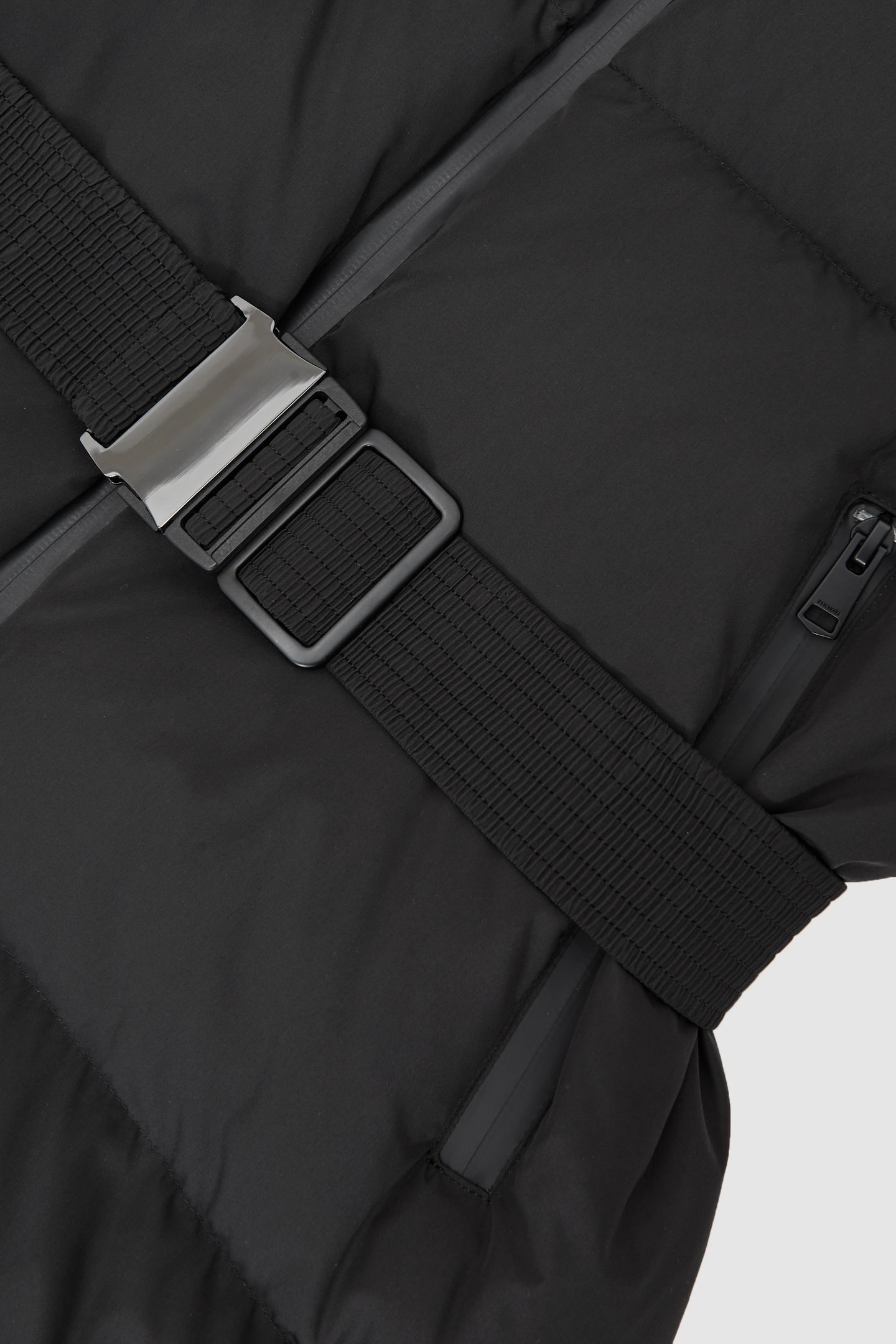 LONGLINE PUFFER COAT BLACK 5