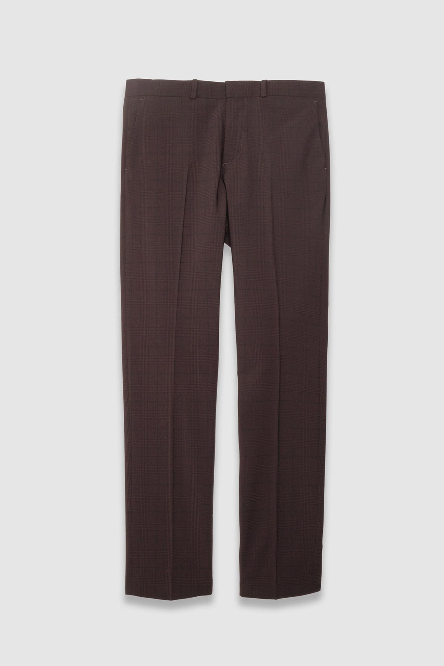 PLUM CHECK TRAVEL SUIT SUIT TROUSERS 4