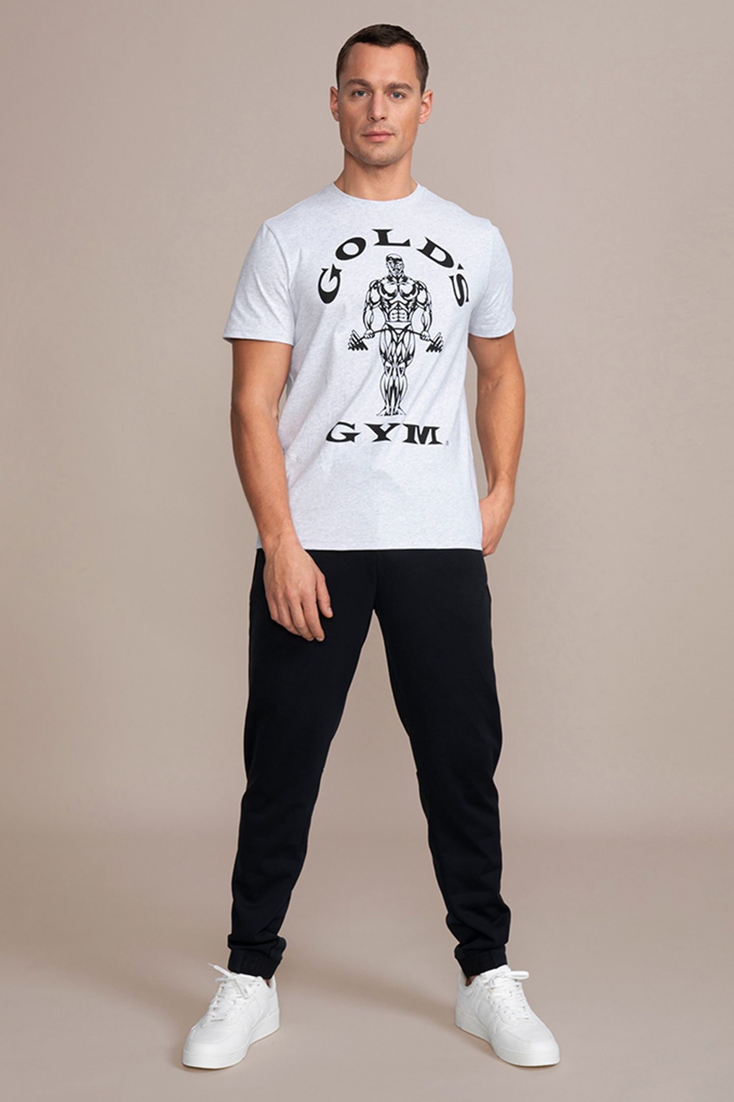 MUSCLE JOE CREW NECK TEE GREY 1
