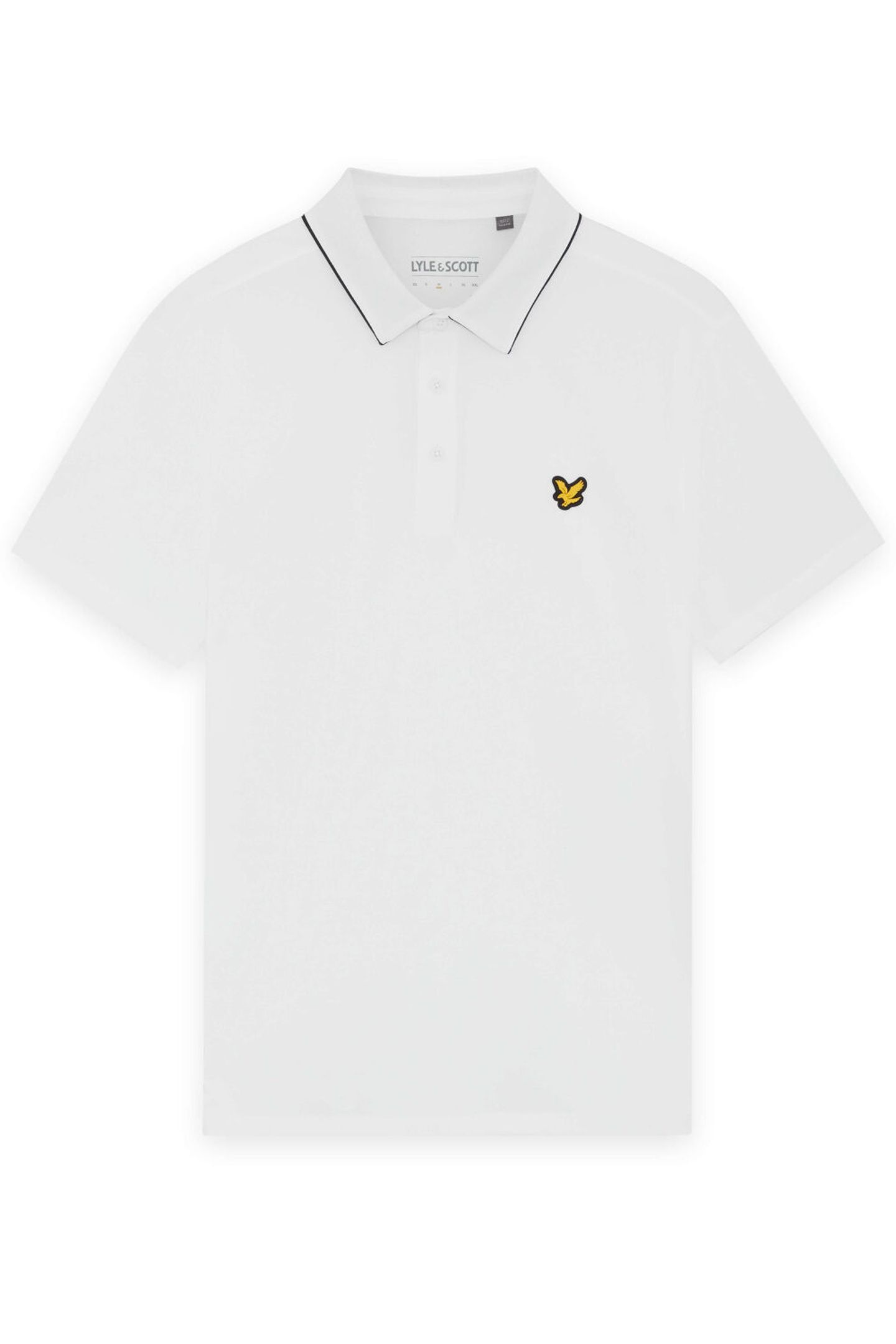 GOLF CONTRAST COLLAR POLO WHITE 4