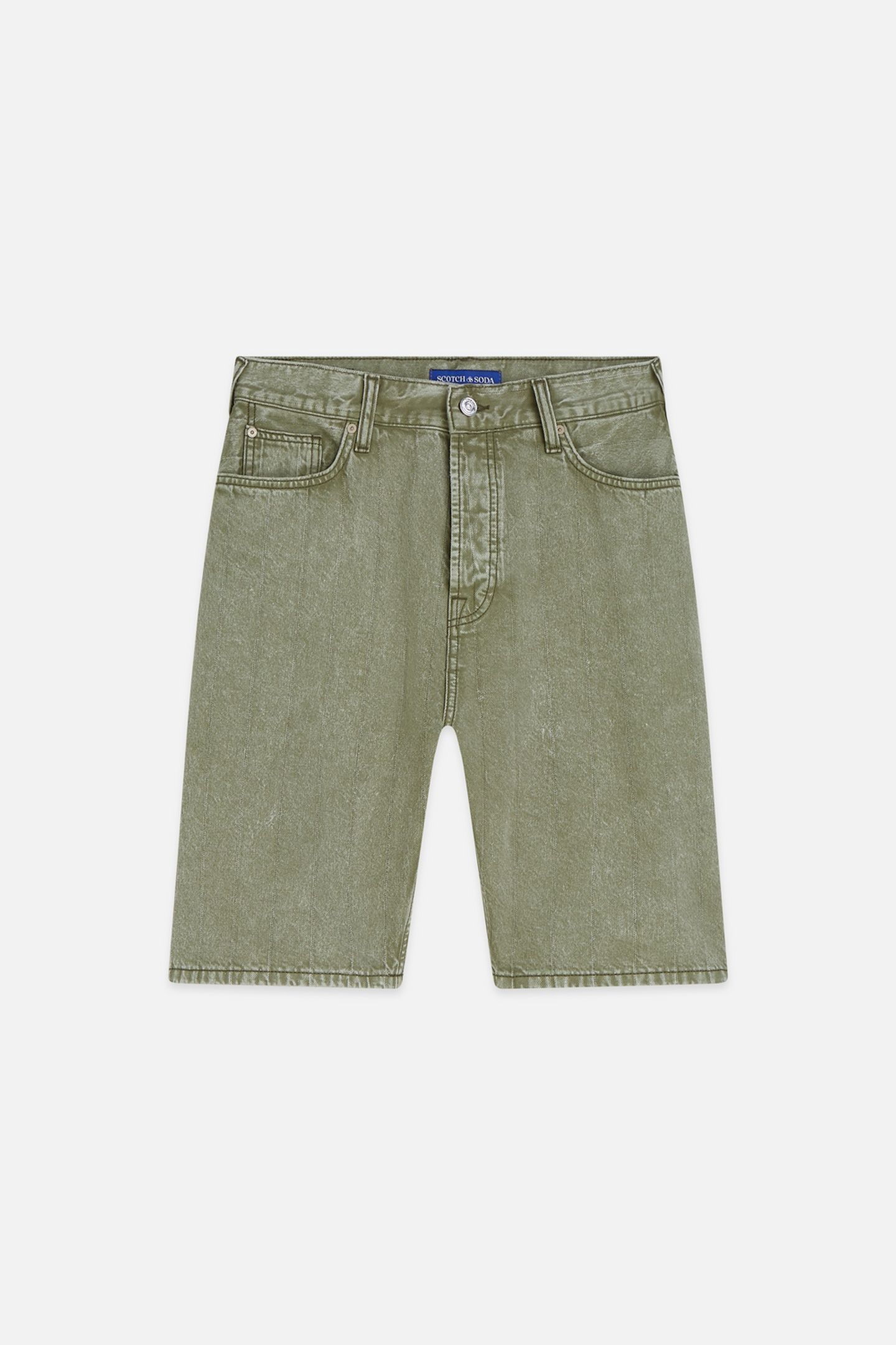 THE PITCH LOOSEFIT JEANS SHORT DARK GREEN 4