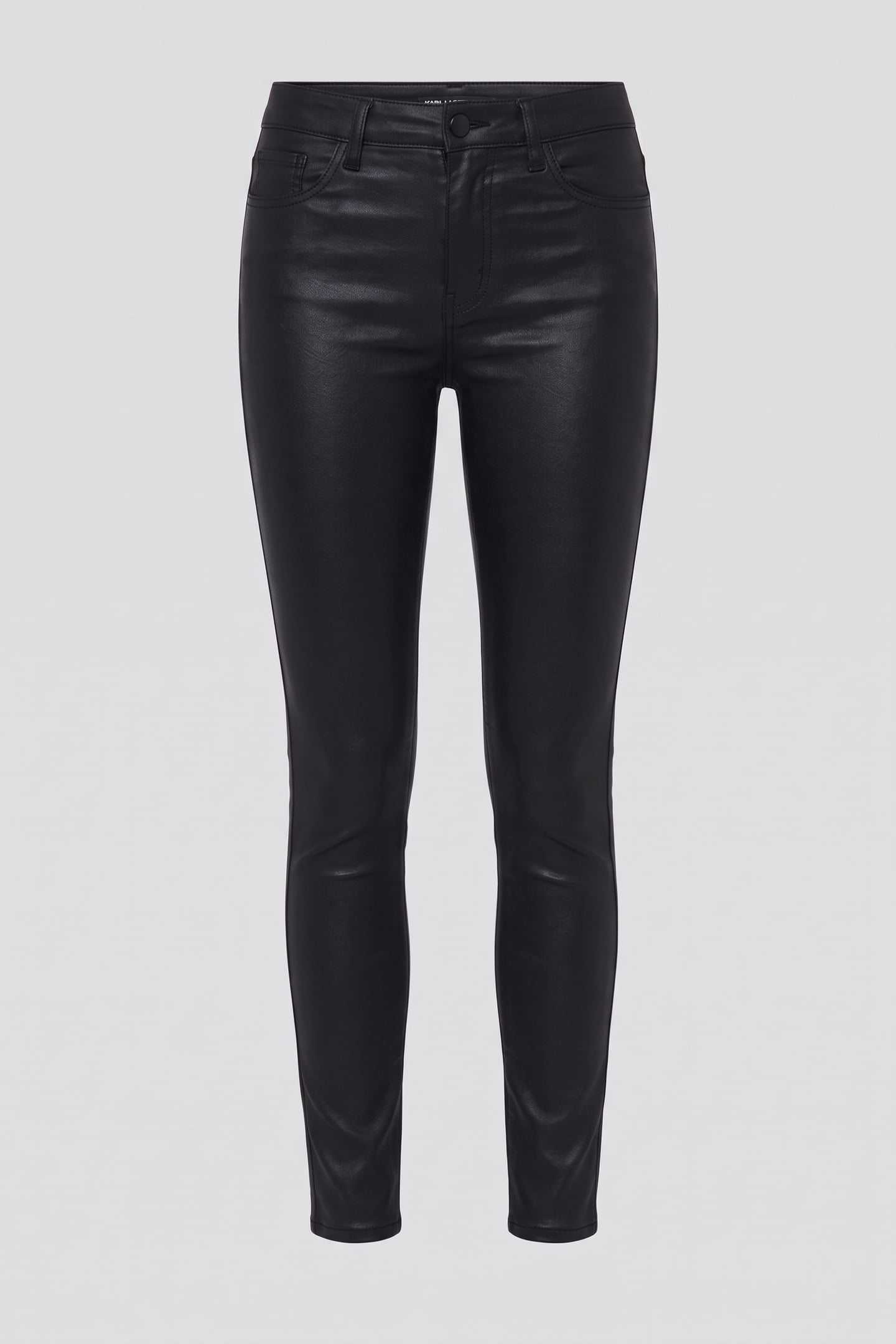 COATED SKINNY DENIM BLACK SOLID DENIM 6