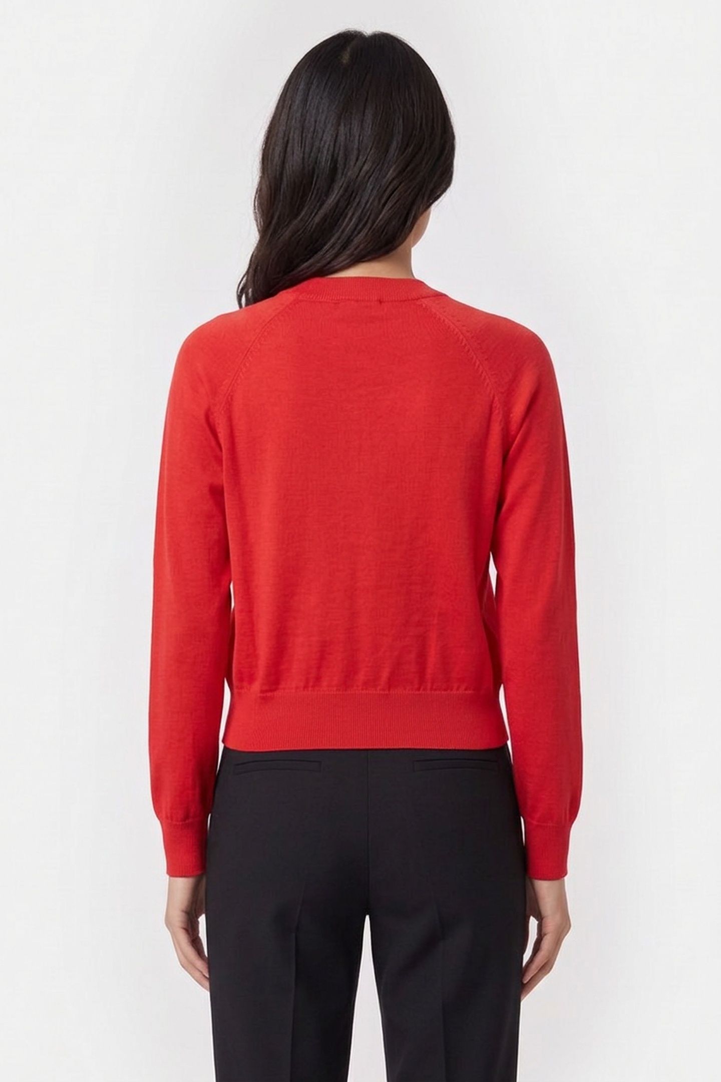 SWEATER V-NECK RED 3