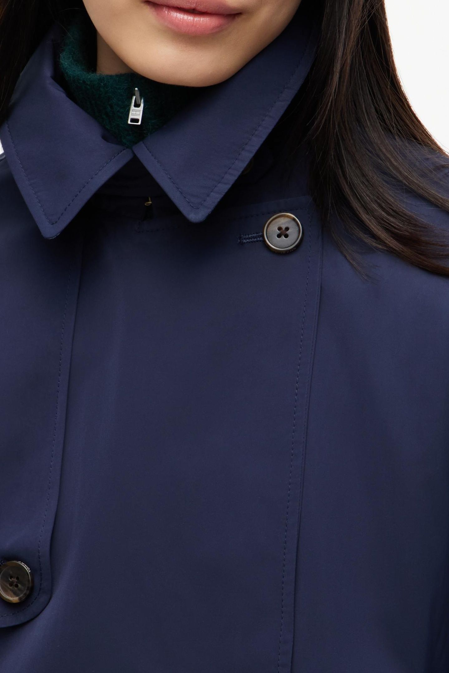 SHORT TRENCH JACKET BLUE 6