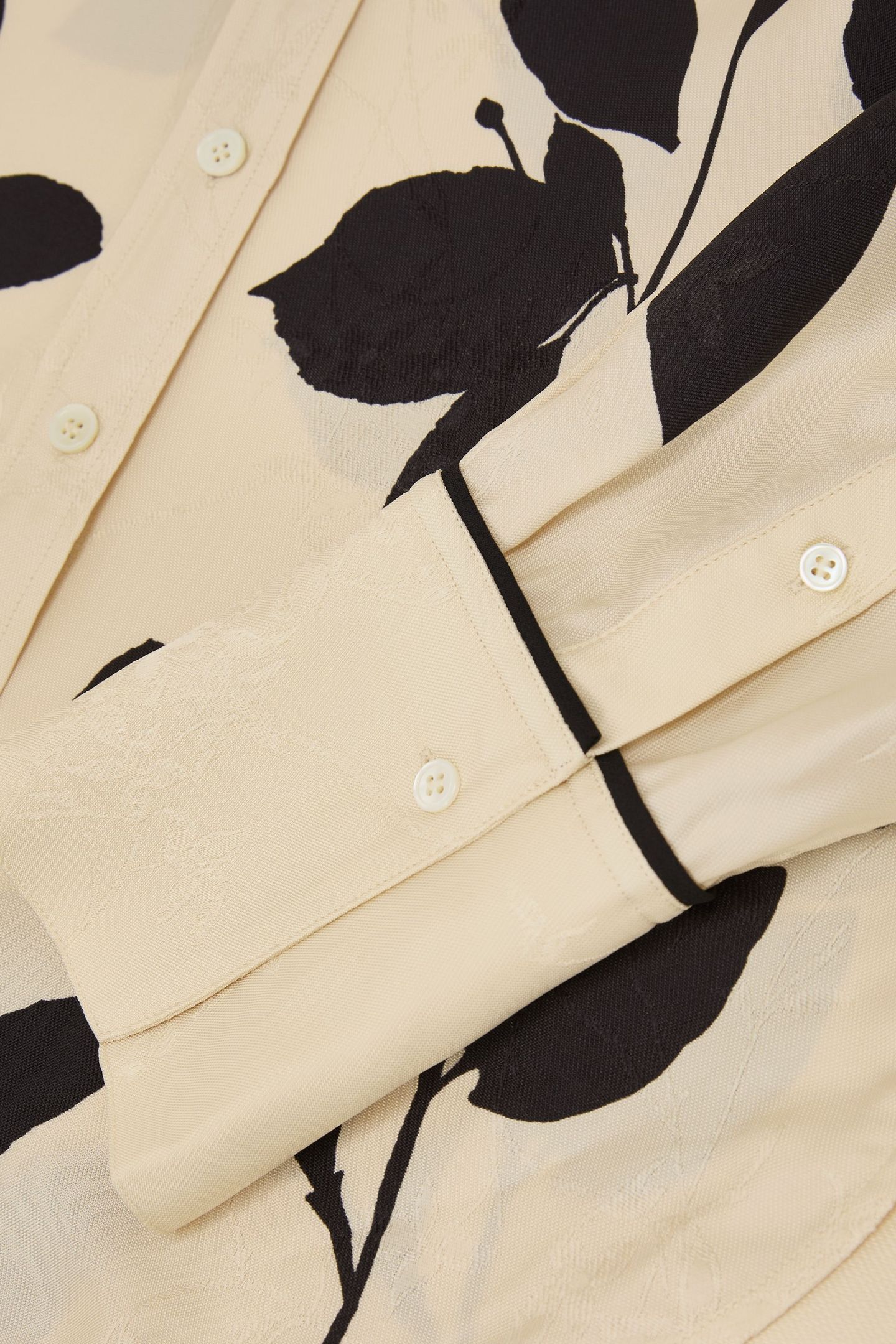 PRINTED COORD SHIRT IVORY/BLACK 5