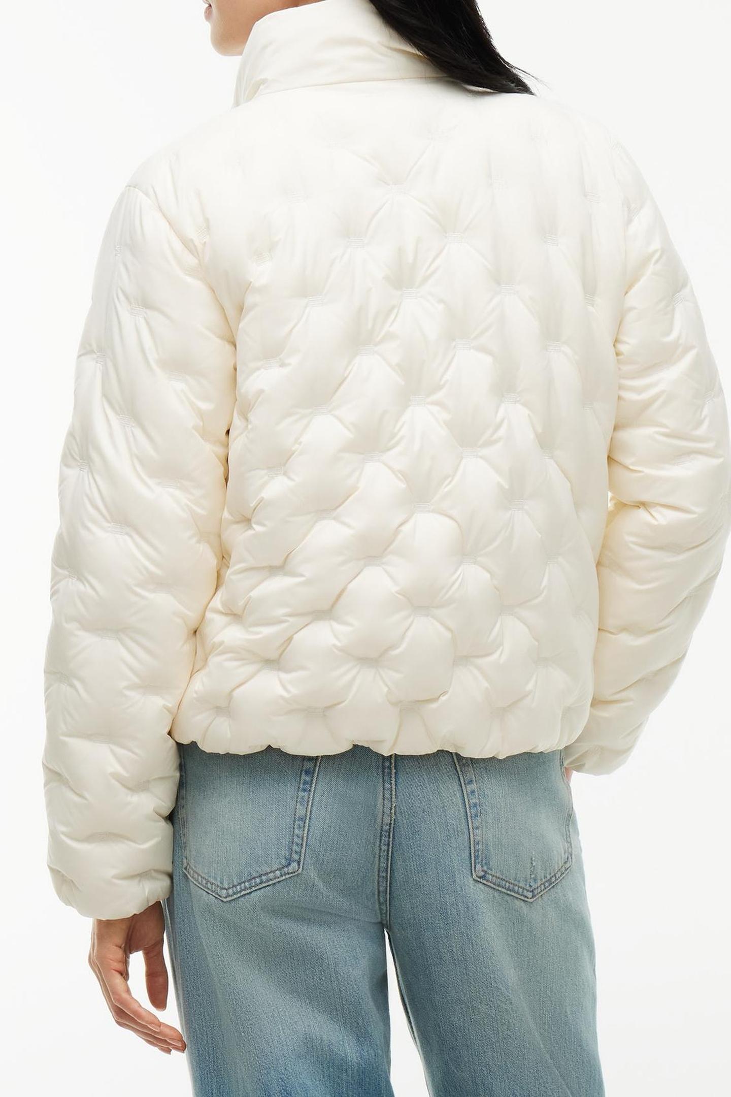 LIGHTWEIGHT DOWN FLAG QUILTED JACKET YELLOW 2