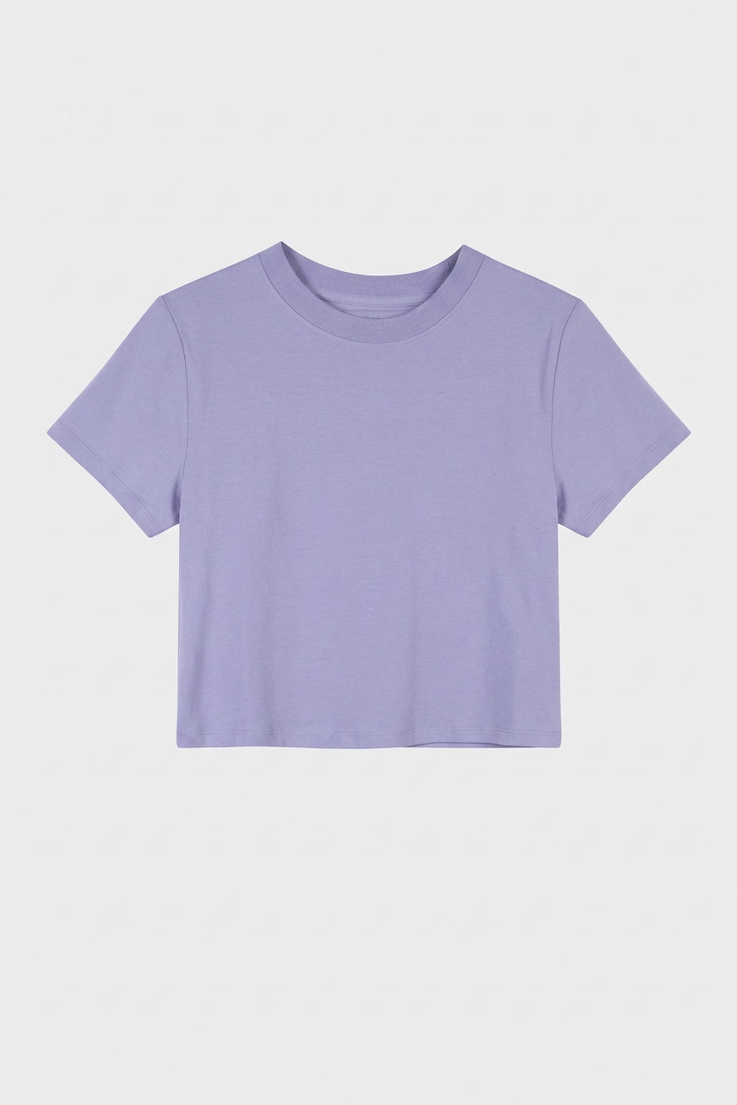 CLEAN CROPPED SHORT TEE PERSIAN VIOLET 3
