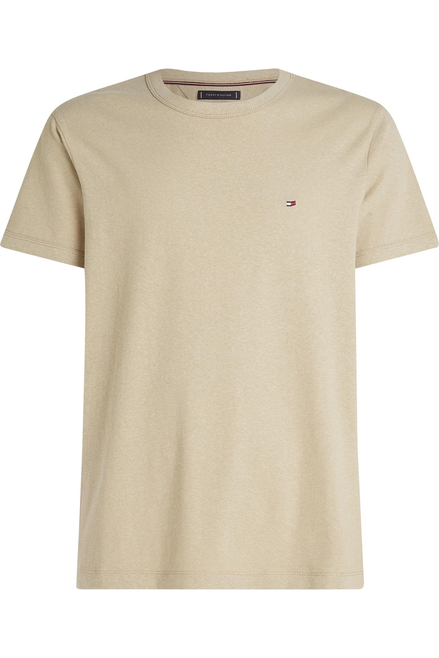 COTTON LINEN TEE SANDALWOOD 1