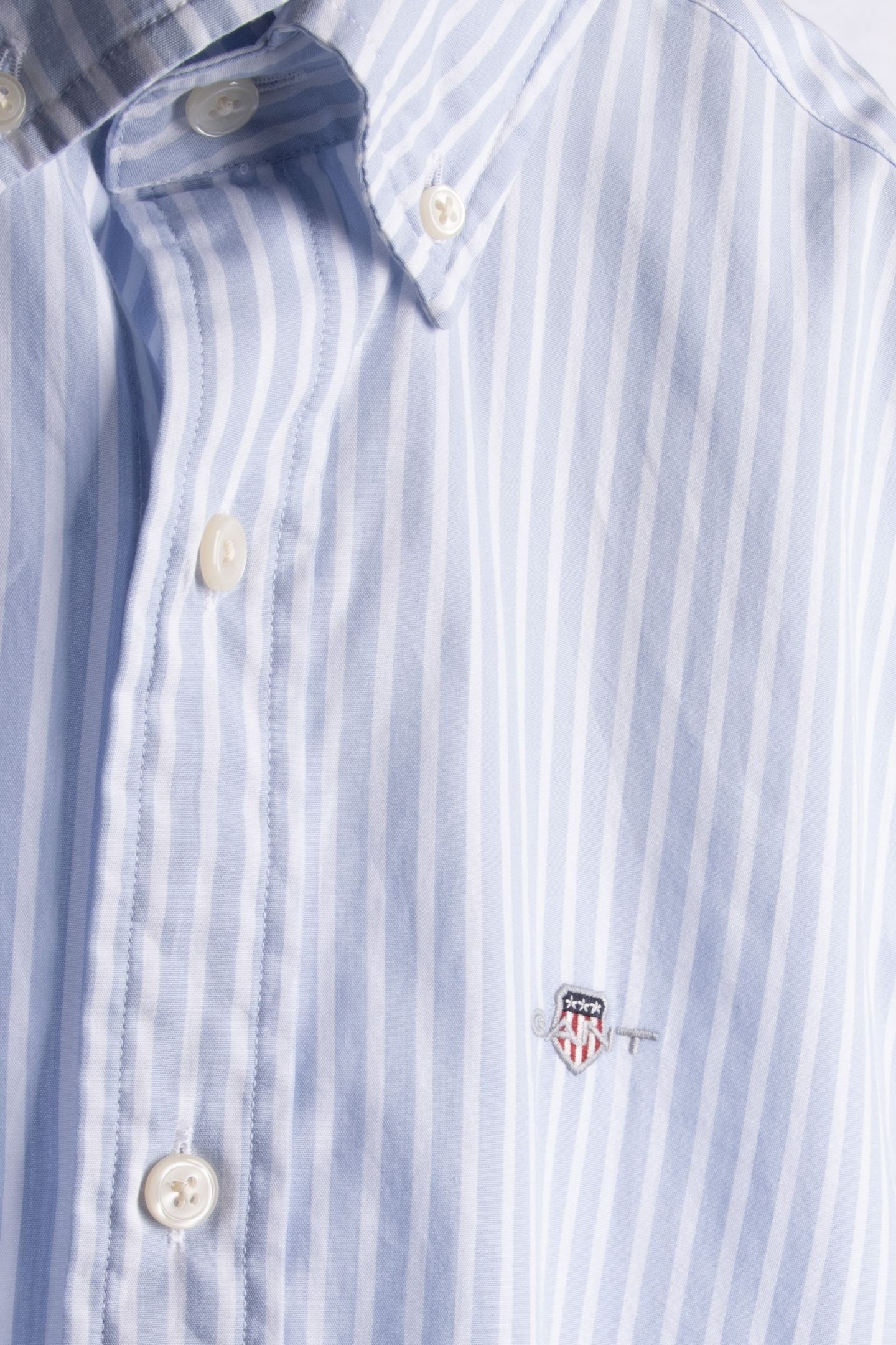 SLIM CLASSIC POPLIN STRIPE SHIRT LIGHT BLUE 4
