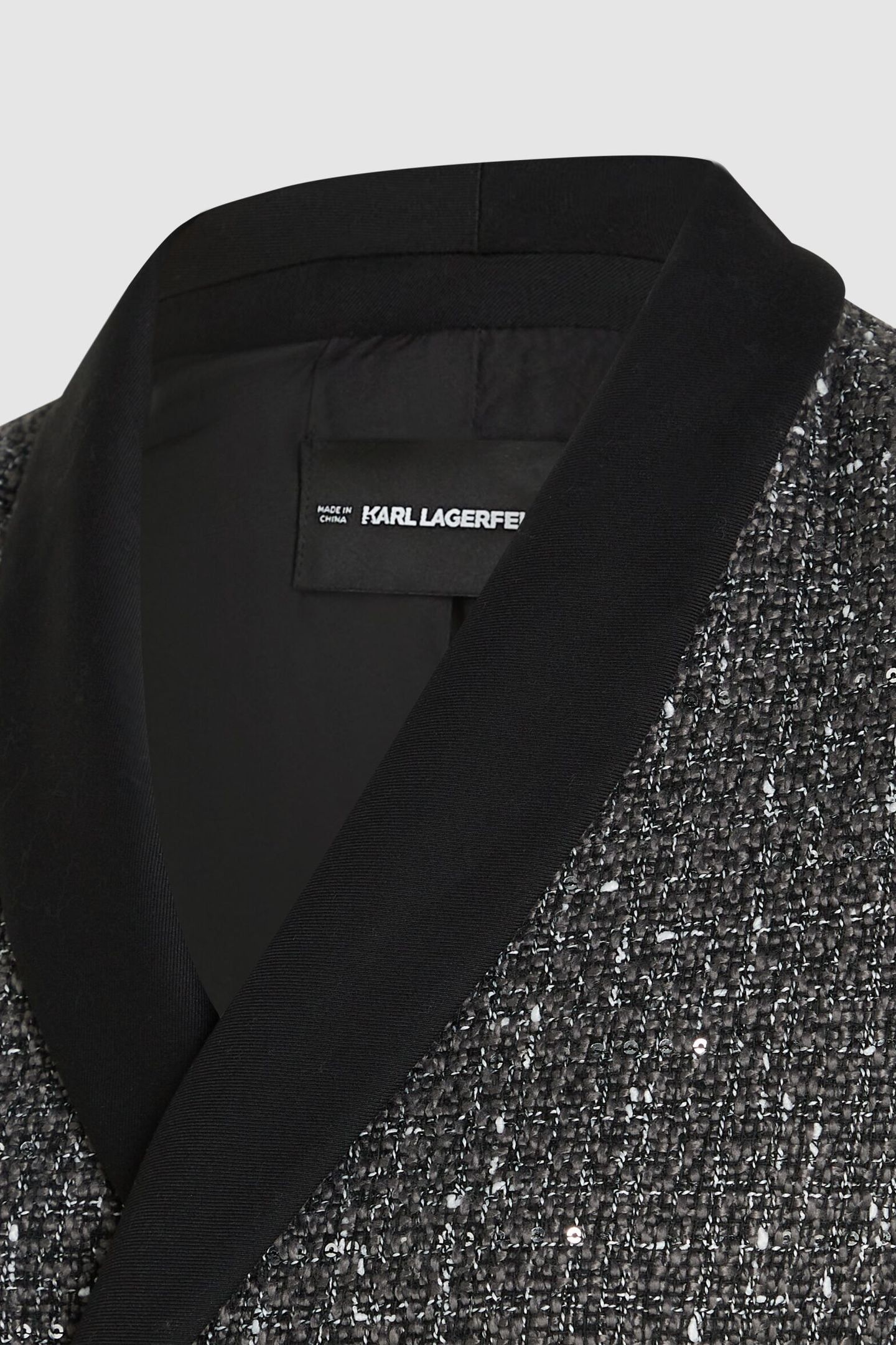 TAILORED BOUCLE BLAZER DRESS GREY BOUCLE 3