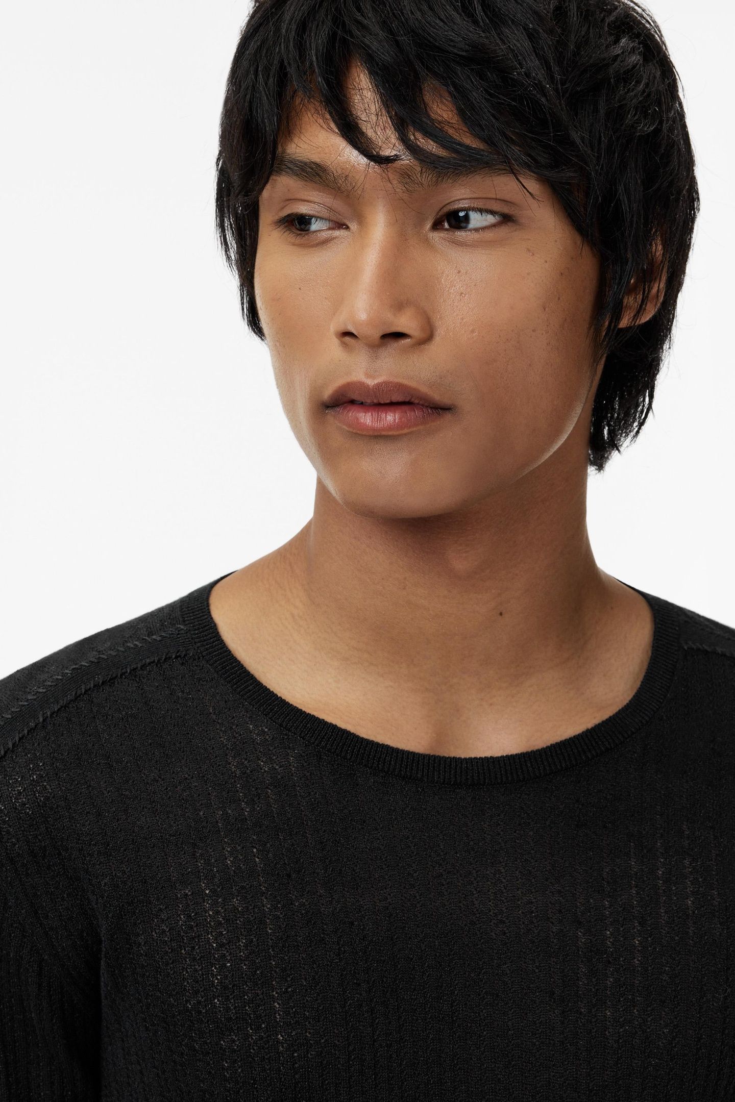 ESPERIA REGULAR FIT LS CREWNECK WITH PIN BLACK 3