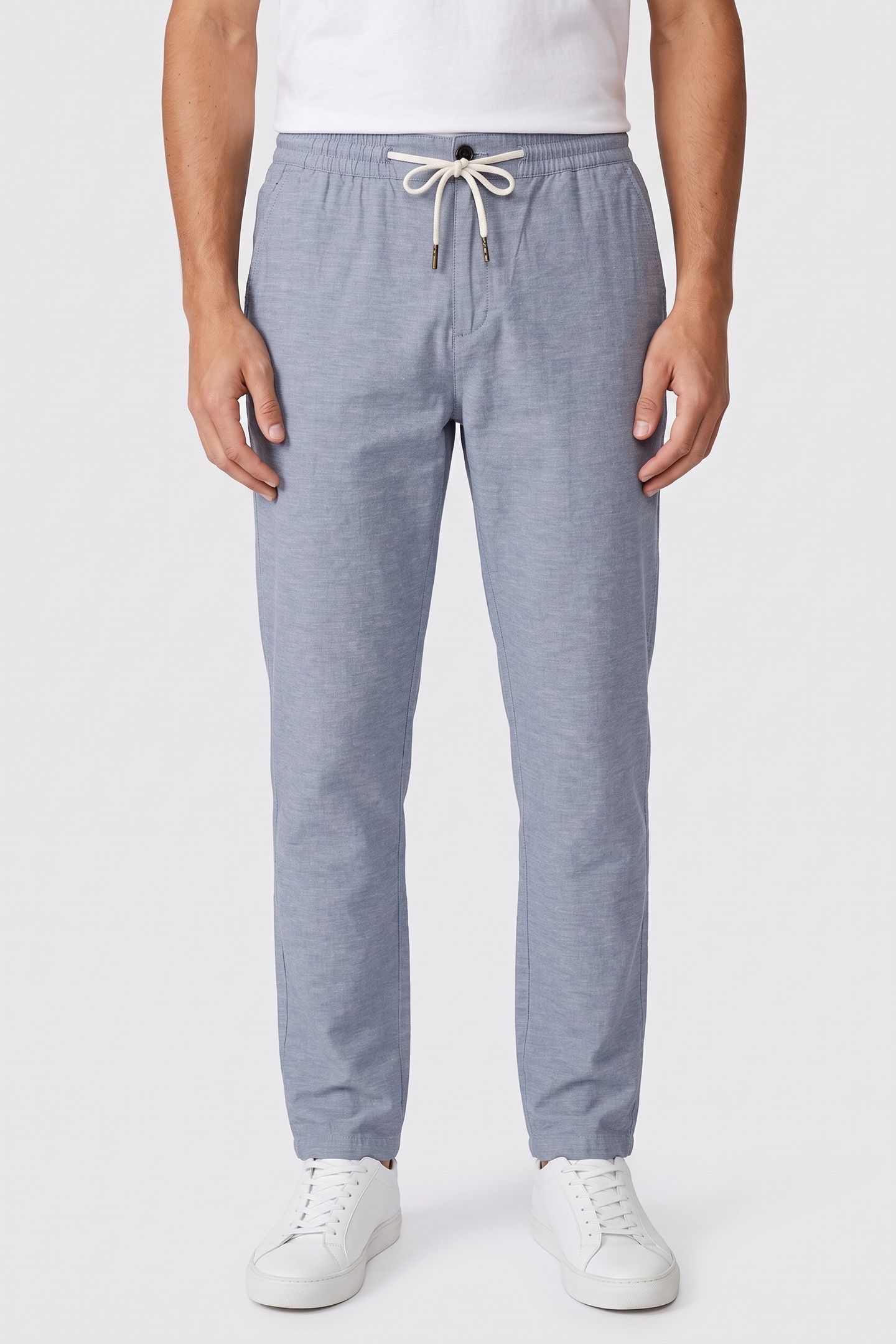 SEASONAL CORE WARREN COTTONLINEN TWILL JOGGER NAVY 1