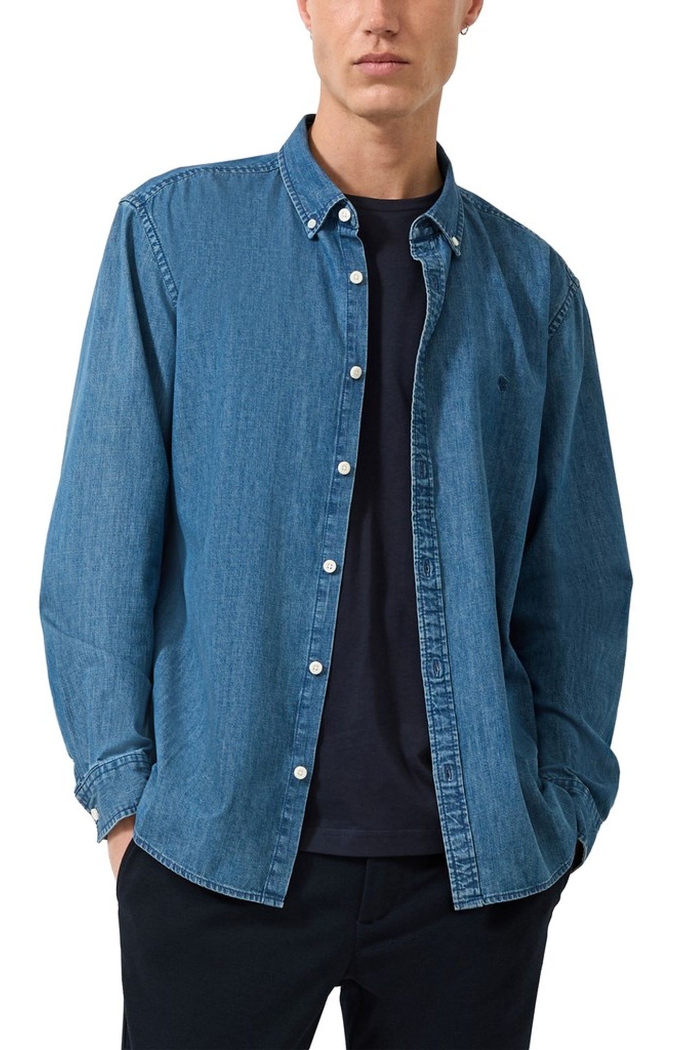 S.OLIVER-QS SHIRT BLUE-DENIM 1