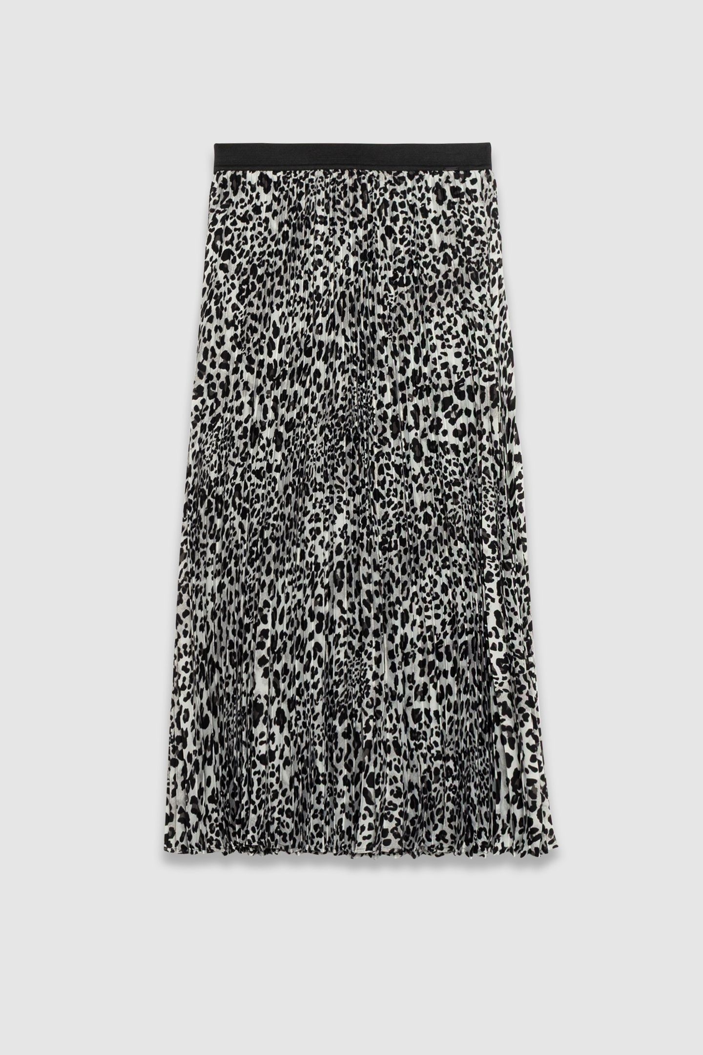 GREY PANTHER RECYCLED POLYESTER PLEATED SKIRT 4