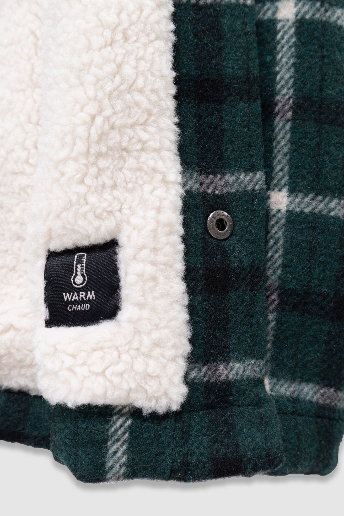 BOYS’ GREEN CHECK FUR-LINED OVERSHIRT JACKET 6