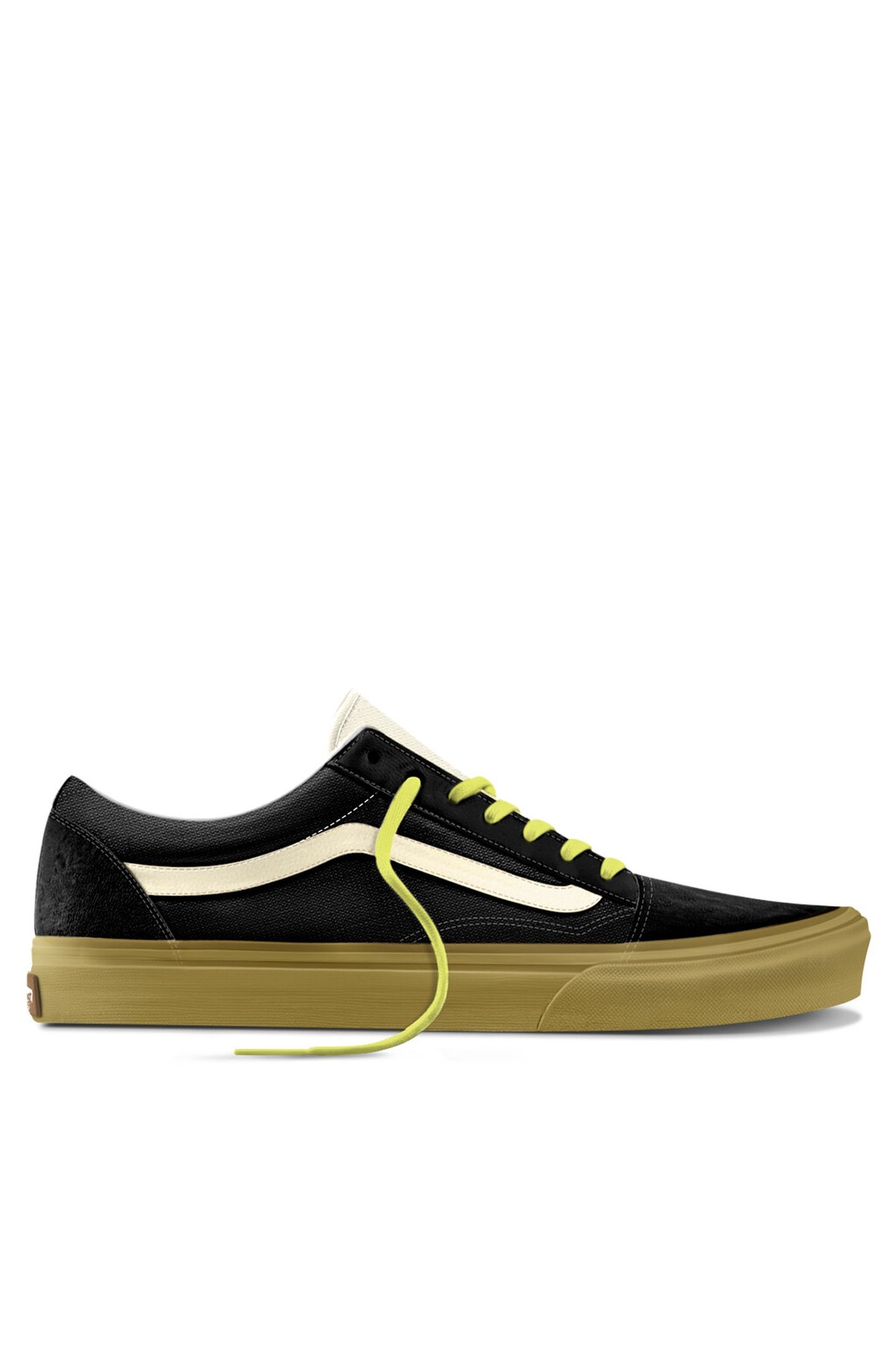 UNISEX OLD SKOOL POP LACE BLACK/FLURO LIME 1