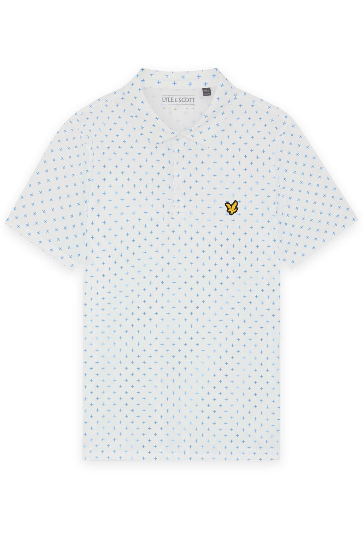 GOLF CROSS PRINT POLO WHITE 4