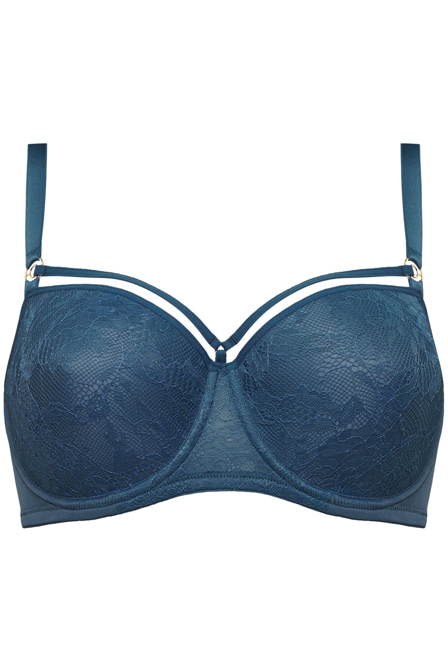 SPACE ODYSSEY TEAL LACE BALCONY BRA 3