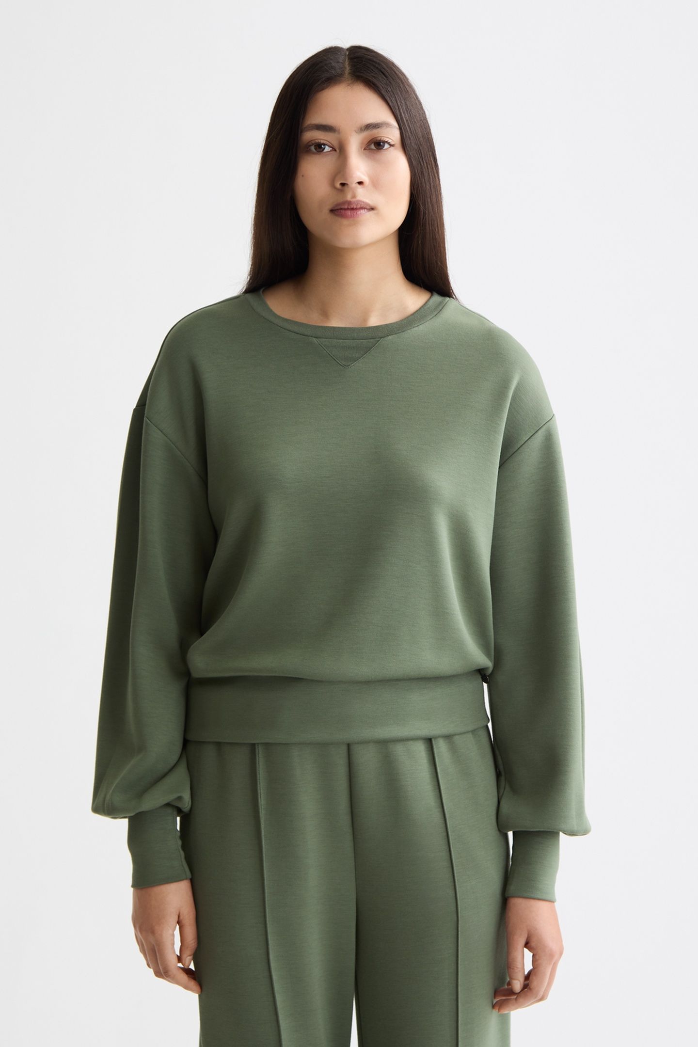 MODAL SWEATSHIRT THYME 1