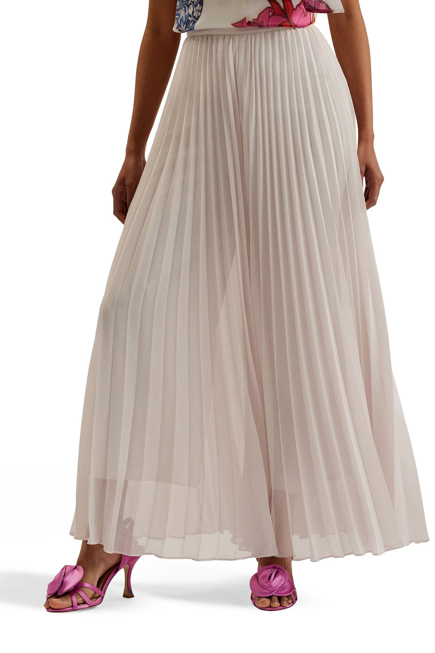 YOSHINO WIDE LEG PLEAT TROUSER WHITE 2
