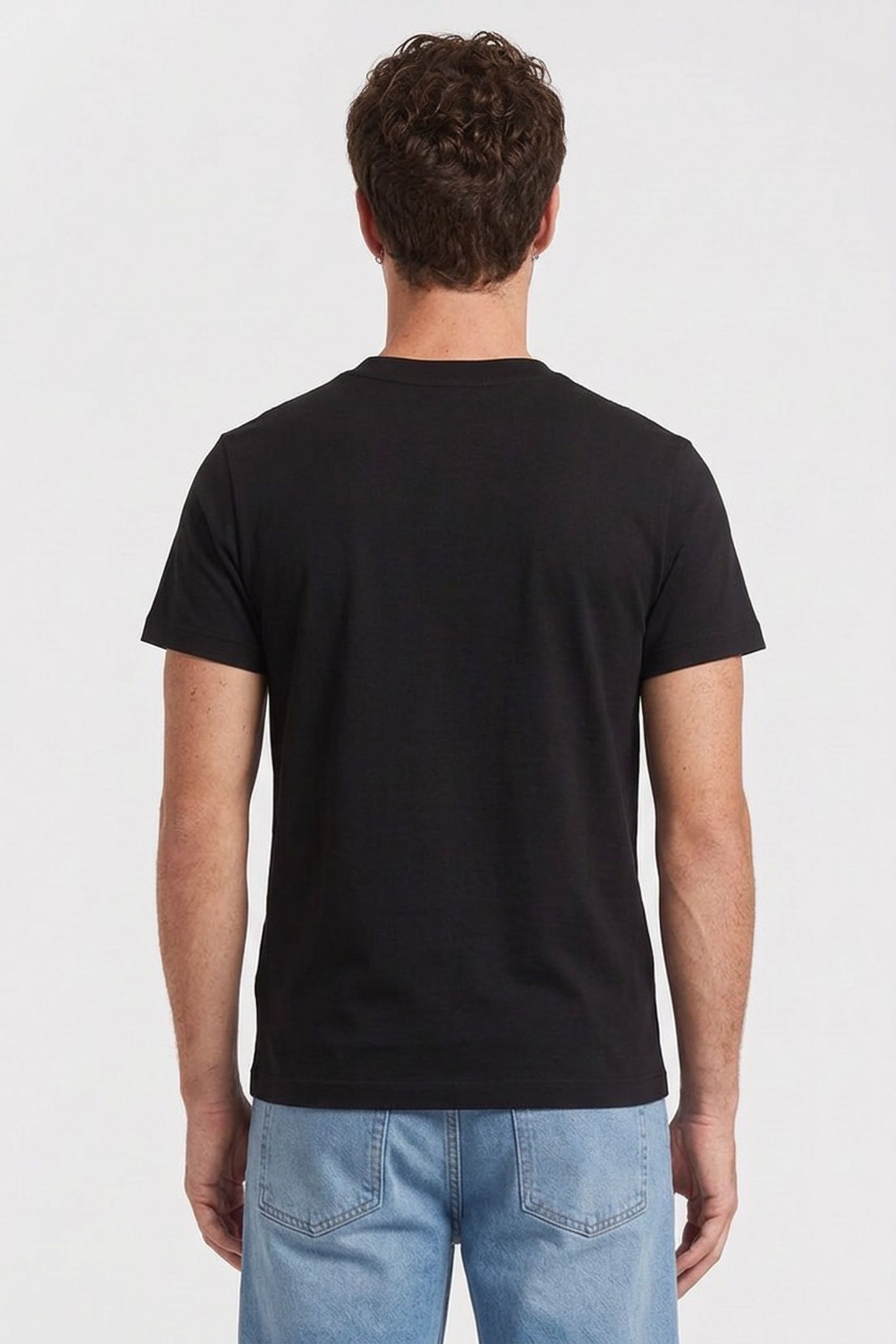 UNISEX T-SHIRT STANDARD EMBROIDERED BLACK 4