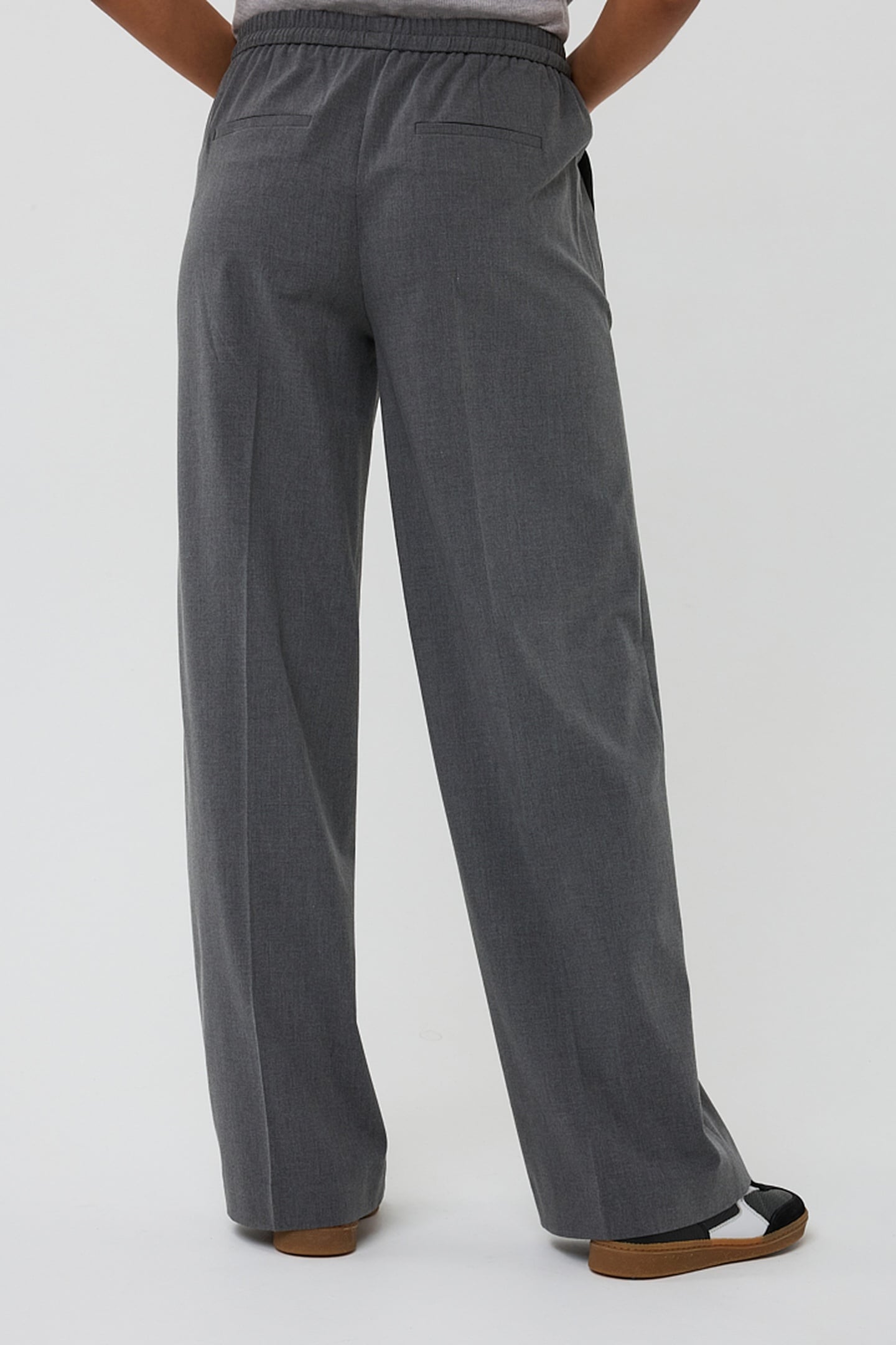 TROUSERS DRAWSTRING MELANGE GREY MELANGE 3