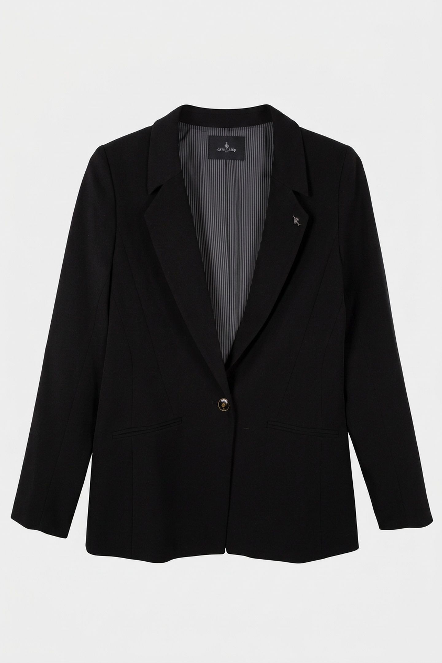 VAYA . BLACK SUIT JACKET IN COLD WOOL 3