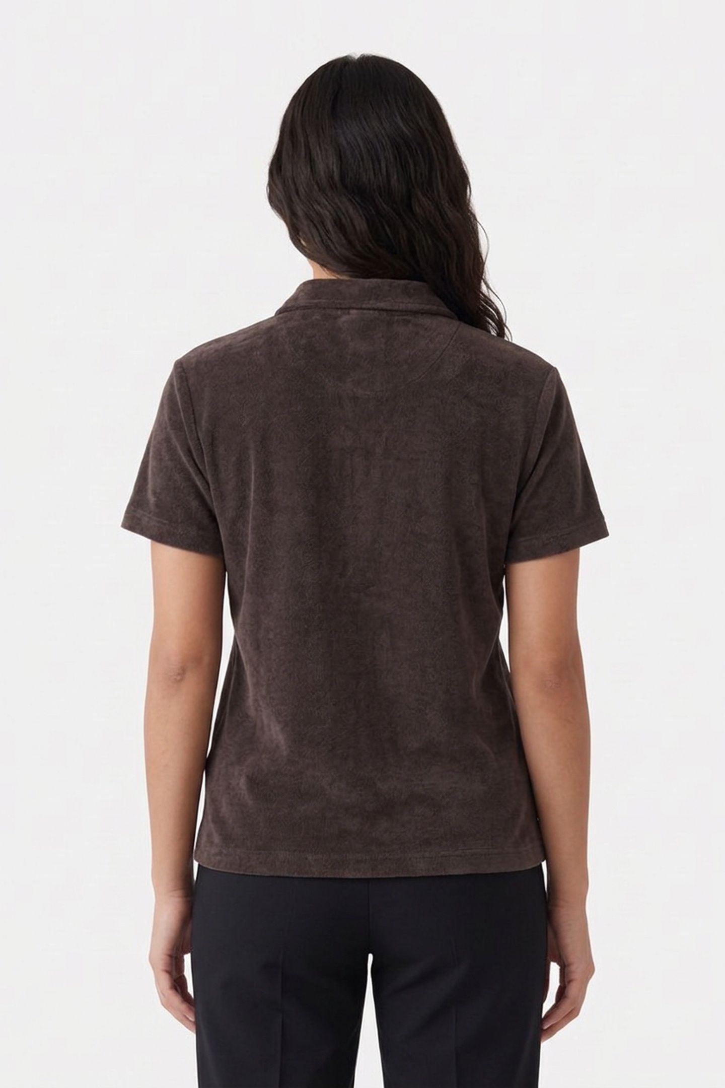 UNISEX POLO SHORT SLEEVE BROWN 3