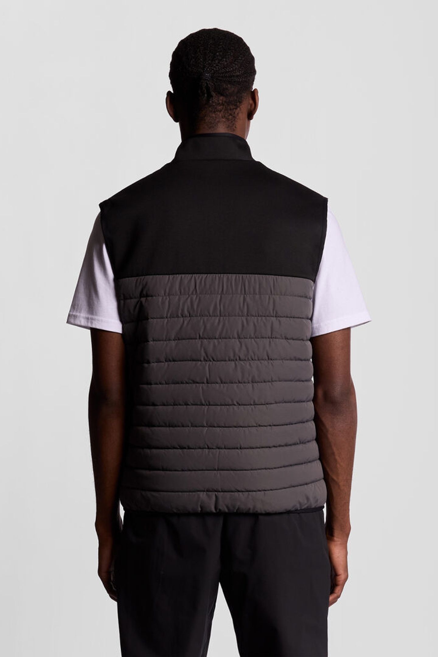 SPORTS FLEECE HYBRID GILET JET BLACK/GRANITE 2