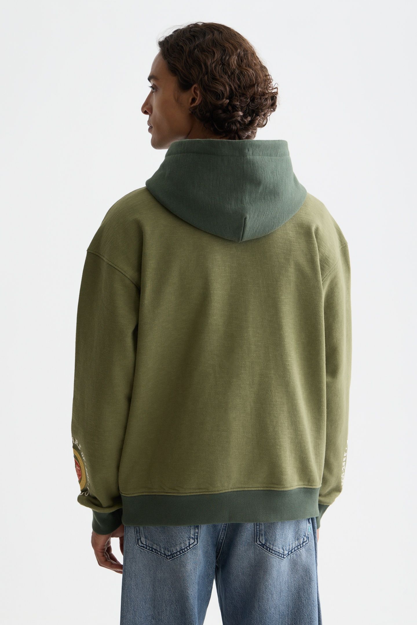 THE 40TH ANNIVERSARY EMBROIDERED RELAXED-FIT HOODIE DARK BEI 2