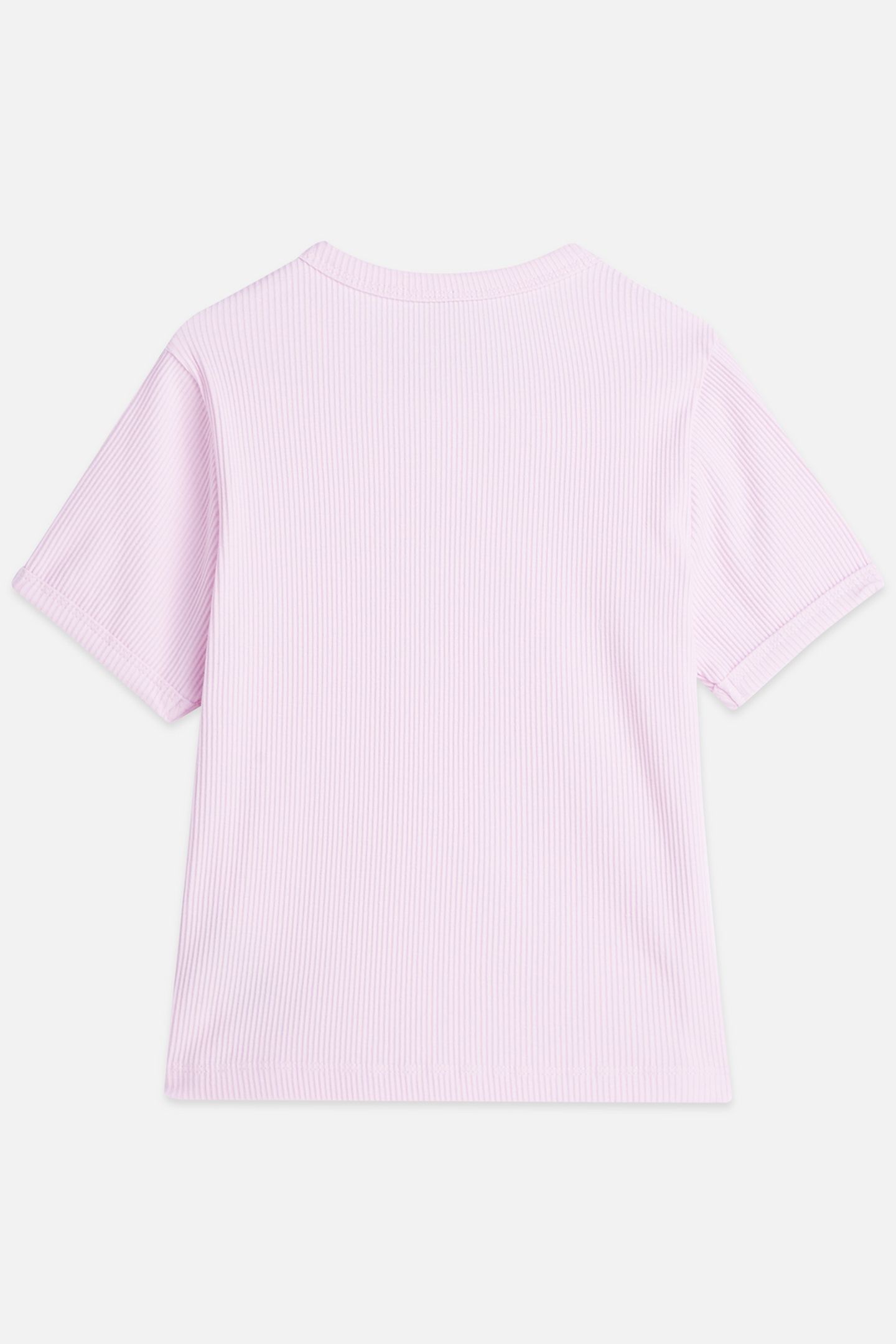 GIRLS SEASONAL CORE RIBBED SLIMFIT TSHIRT FIRE PINK 651 2
