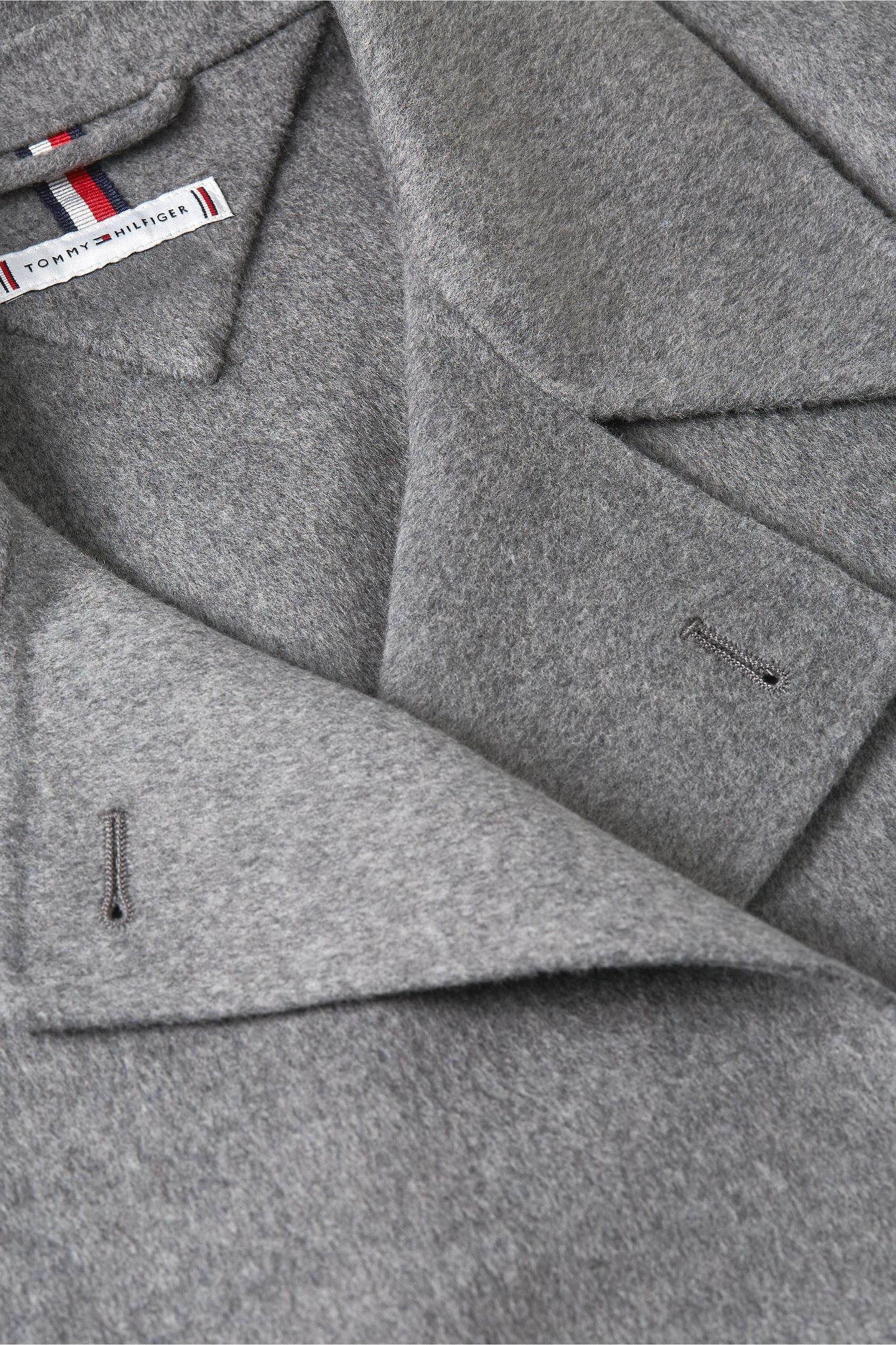 DF WOOL GOLD BUTTON MED HEATHER GREY 7