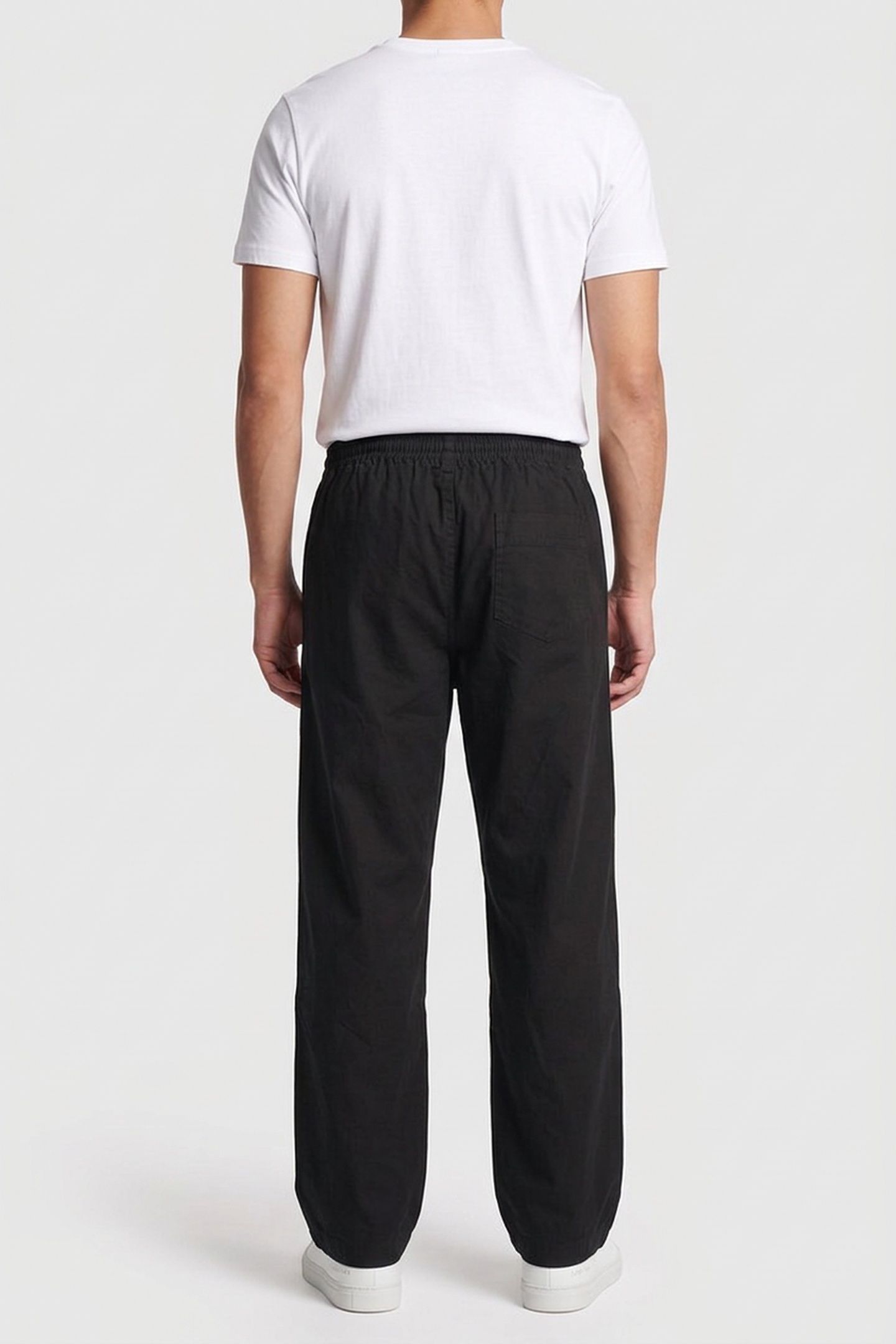 UNISEX PAJAMA TROUSERS FAUX BLACK 5